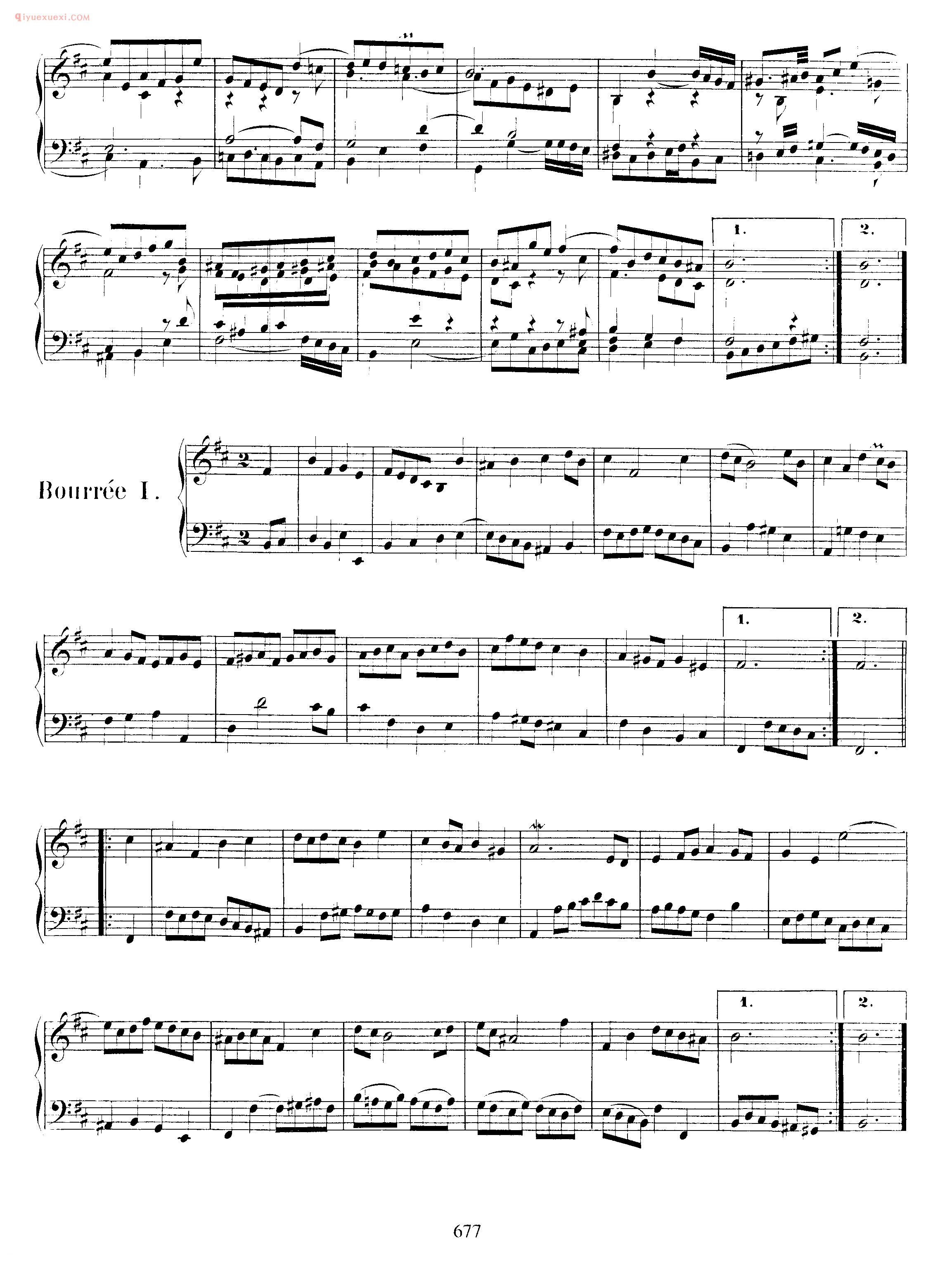 巴赫法国风格序曲《Overture in French Style BWV 831》巴赫钢琴作品