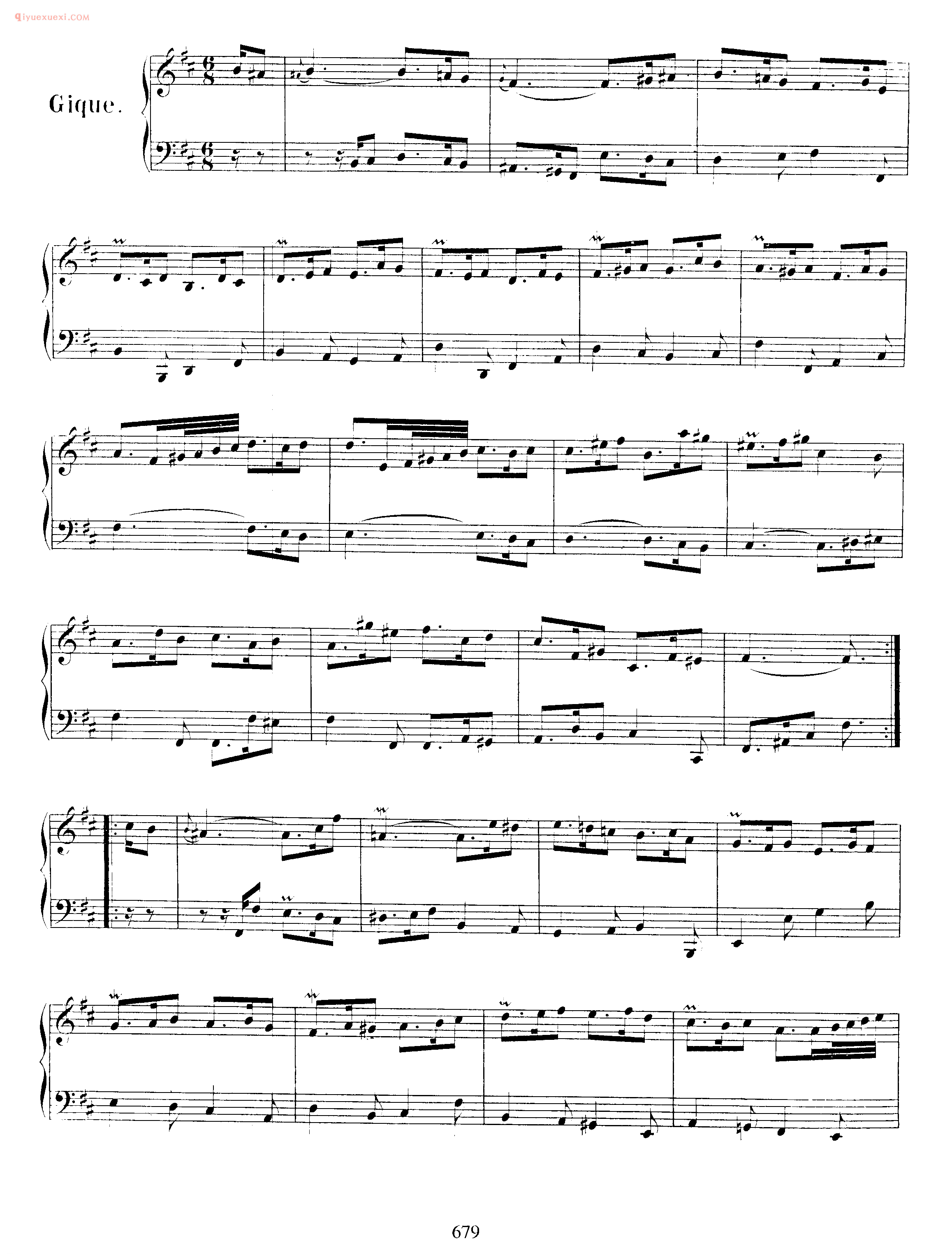 巴赫法国风格序曲《Overture in French Style BWV 831》巴赫钢琴作品