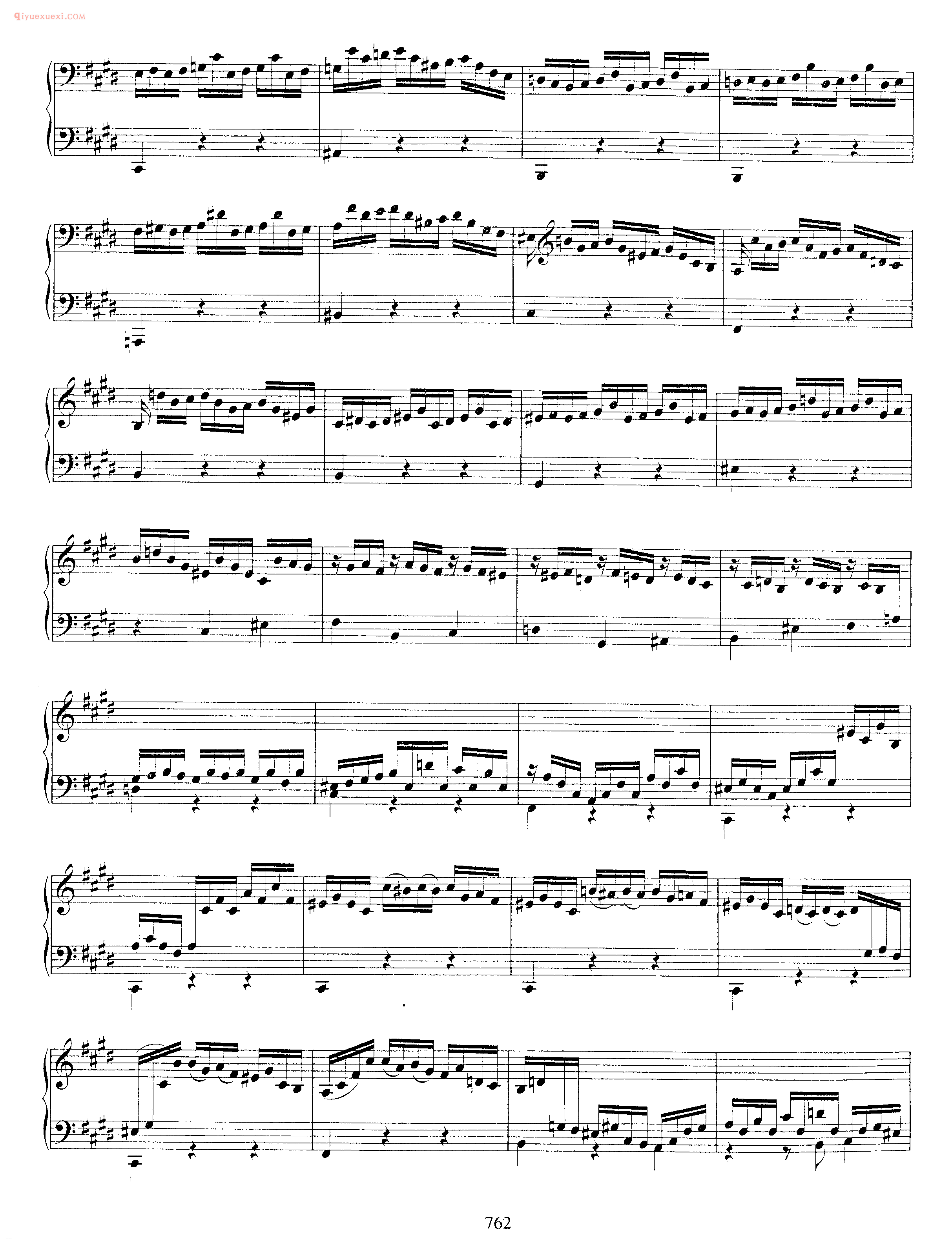 巴赫E大调第三无伴奏小提琴组曲_钢琴独奏版《Pratita_for Lute or Keyboard_in E Major BWV1006a》arranged from violin partita no.3 bwv 1006