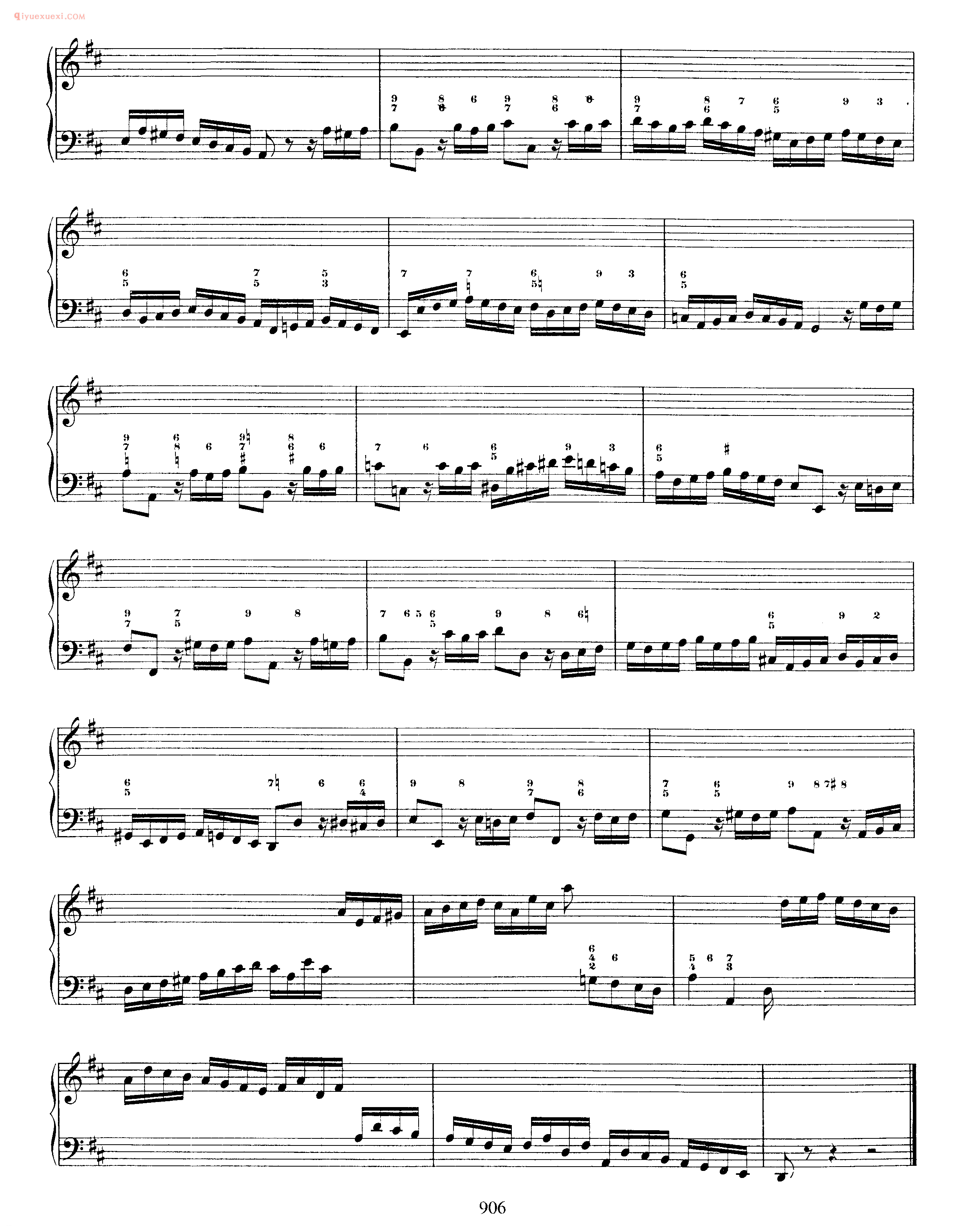 巴赫D大调幻想曲与小赋格《Fantasia and Fughetta in D Major BWV 908》巴赫钢琴作品