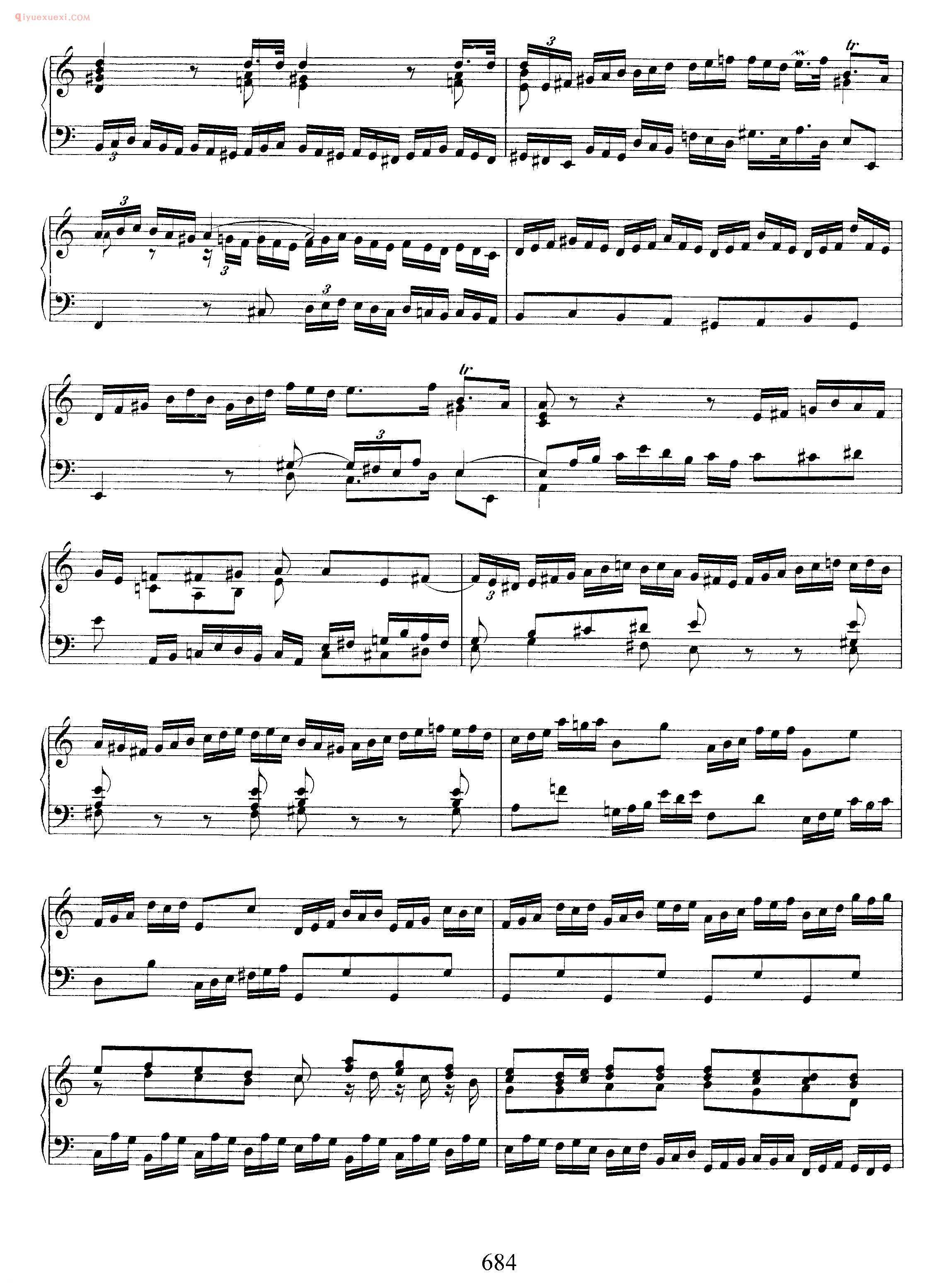 巴赫a小调前奏曲与赋格曲《Prelude and Fugue in A Minor BWV 894》