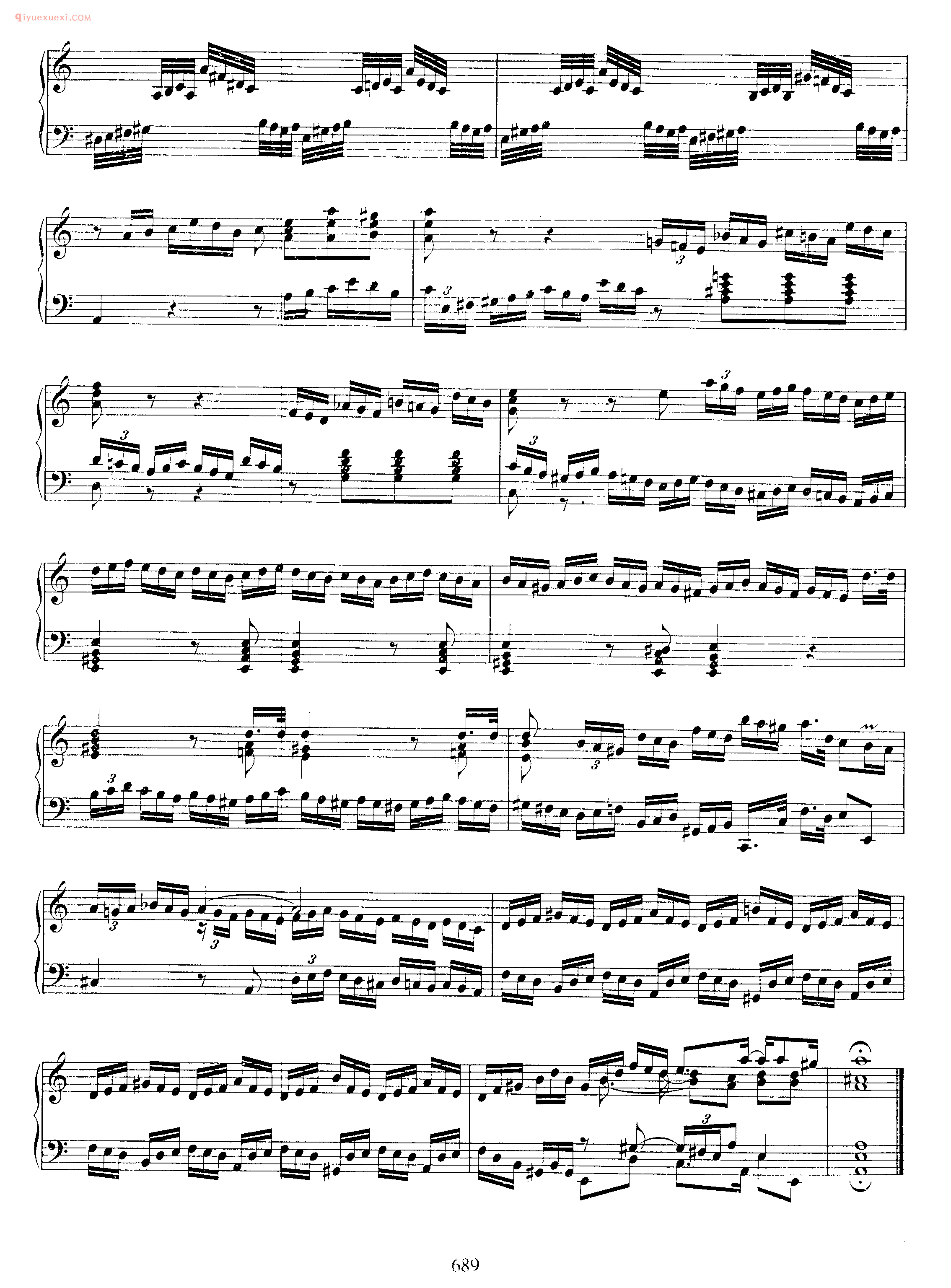 巴赫a小调前奏曲与赋格曲《Prelude and Fugue in A Minor BWV 894》