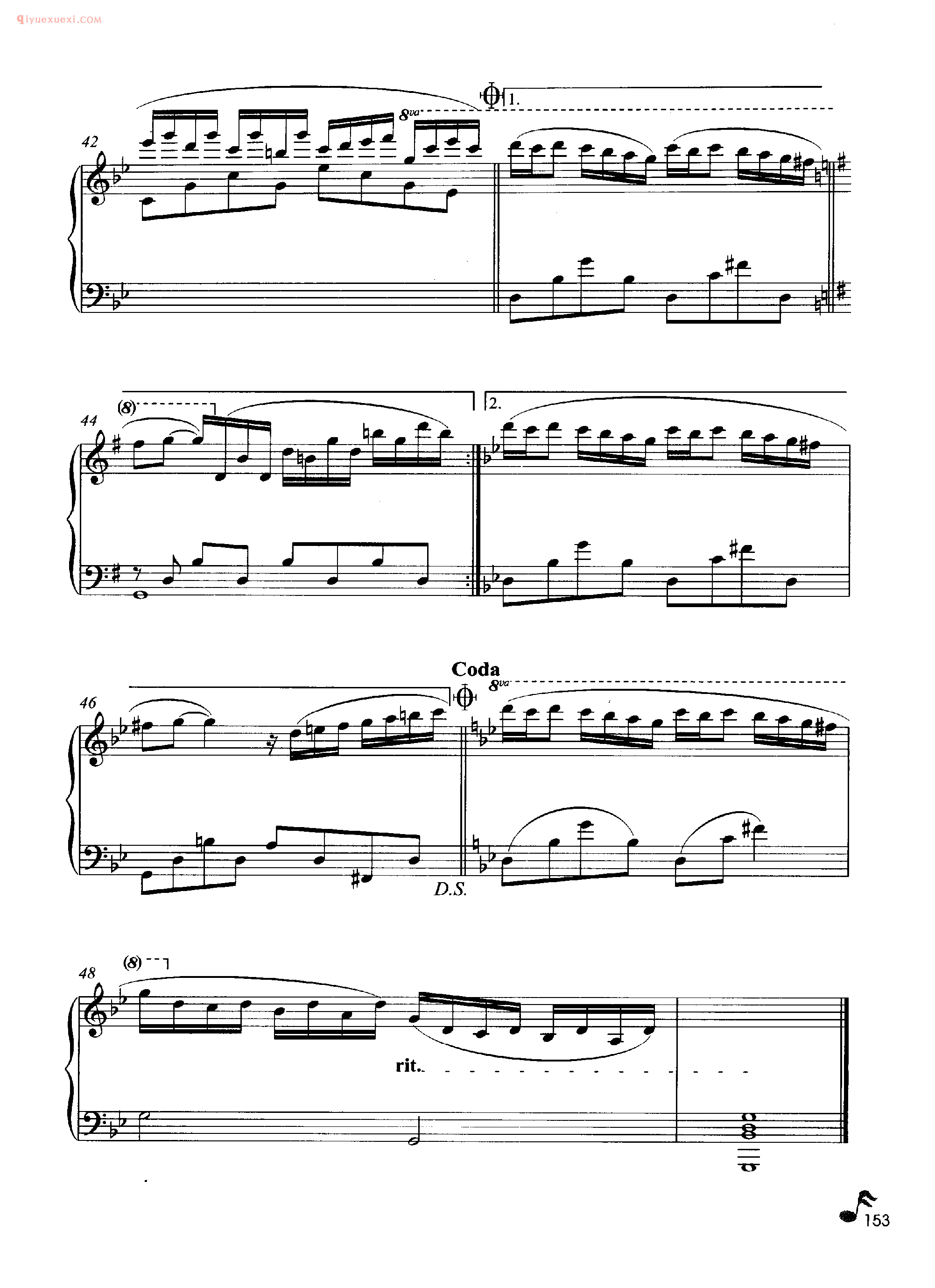 理查德·克莱德曼钢琴名曲《星空的旋律》钢琴乐谱