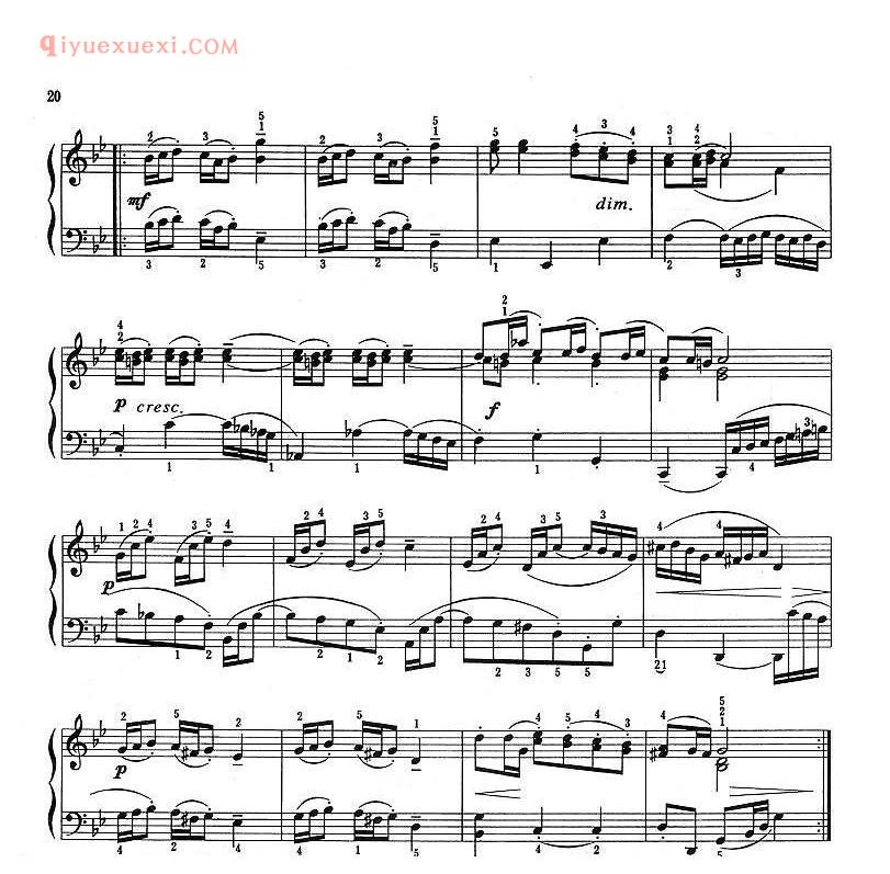 巴赫初级钢琴练习曲_波罗涅兹舞曲_练习正确的节奏及细致的分句