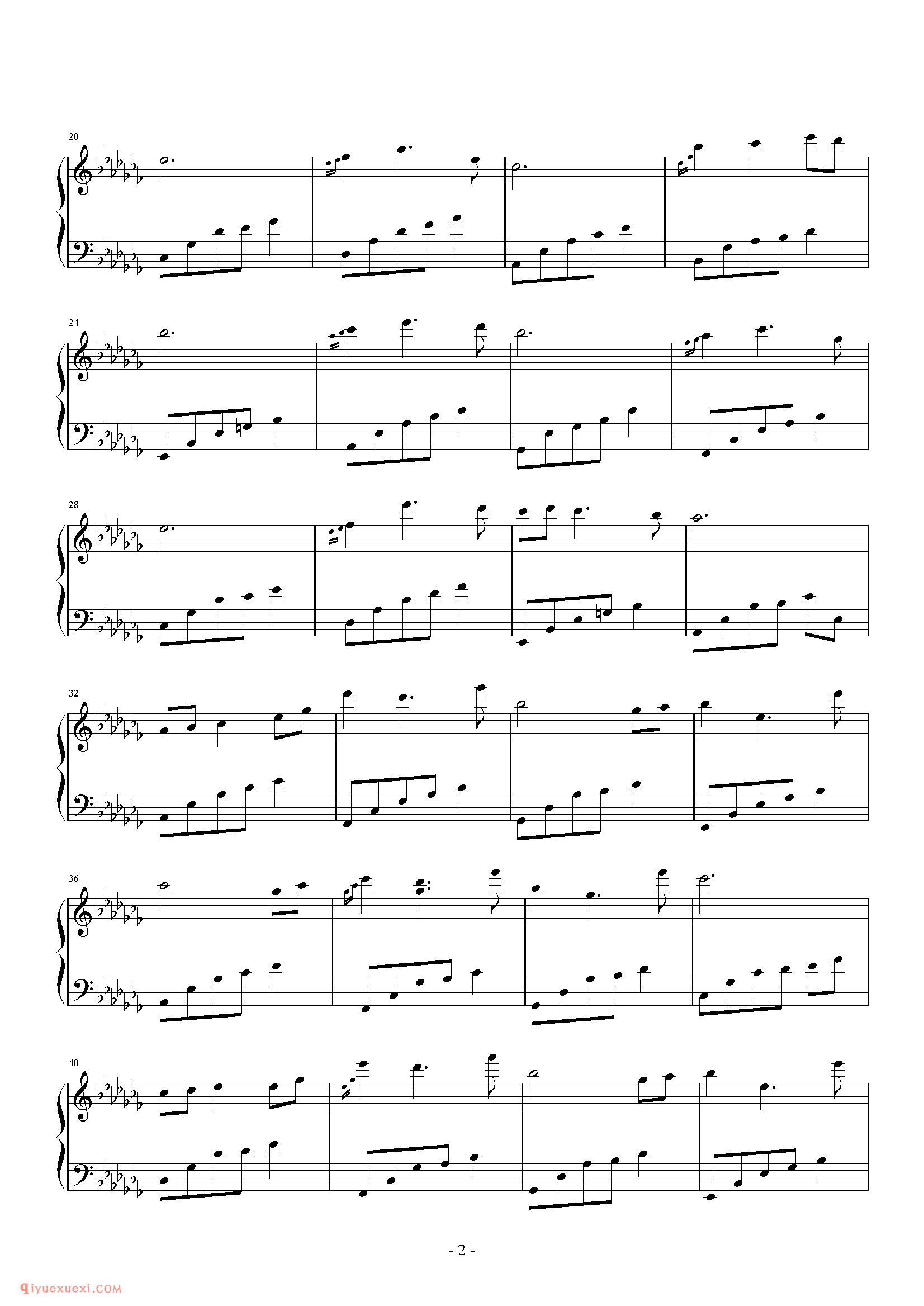 石进《夜的钢琴曲》第24首_石进夜的钢琴曲(24)五线谱