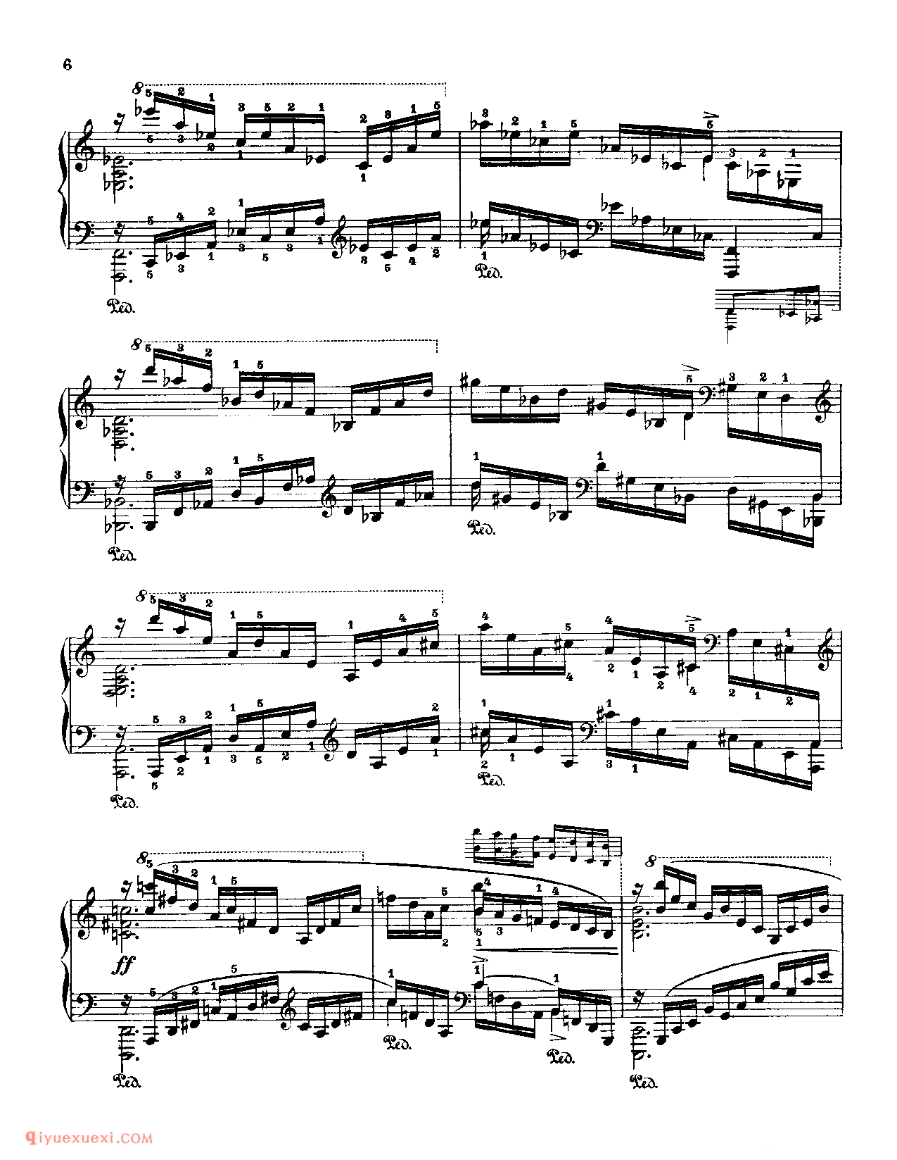 Fr.Chopin Op.10 NO1(Erste Bearbeitung)Godowsky_Chopin_超高难度钢琴谱