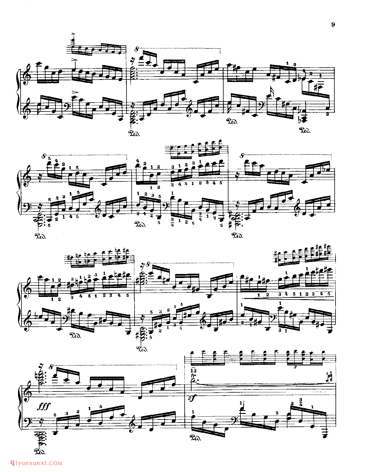 Fr.Chopin Op.10 NO1(Erste Bearbeitung)Godowsky_Chopin_超高难度钢琴谱