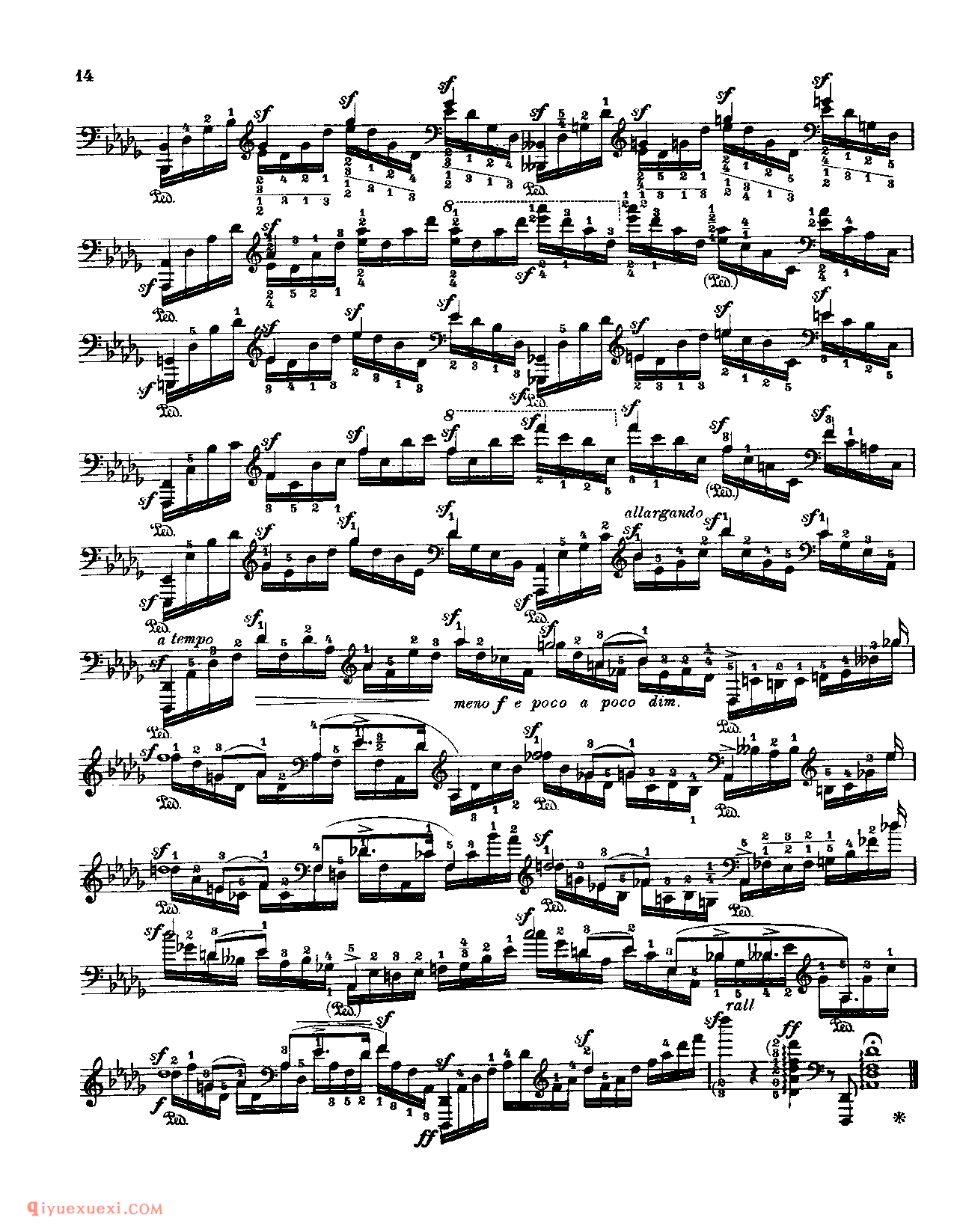 Fr.Chopin Op.10 NO.1(Zweite Bearbeitung)Godowsky_Chopin_超高难度钢琴谱