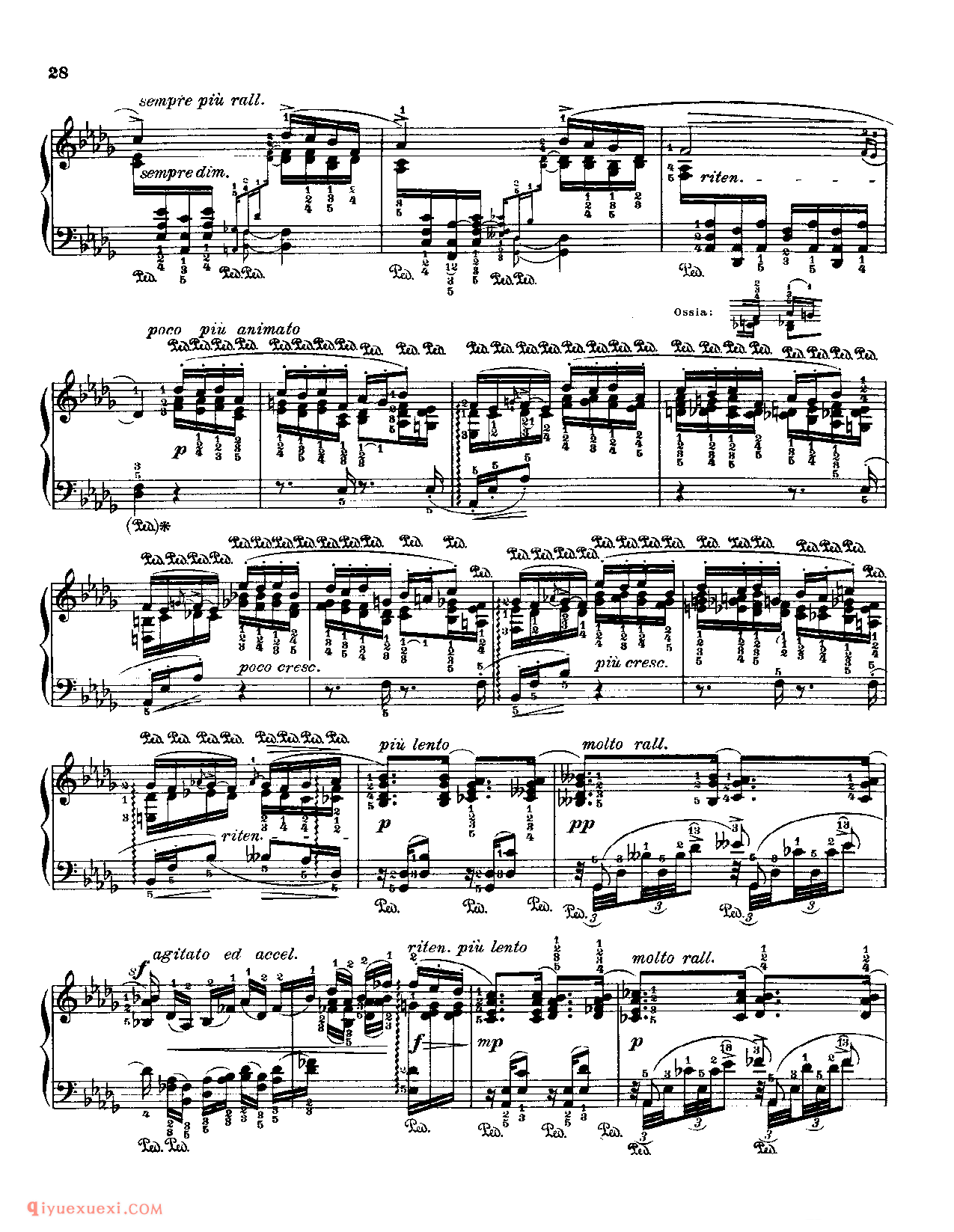 Fr.Chopin Op.10 NO.3(Fur die linke hand allein)Godowsky_Chopin_超高难度钢琴谱