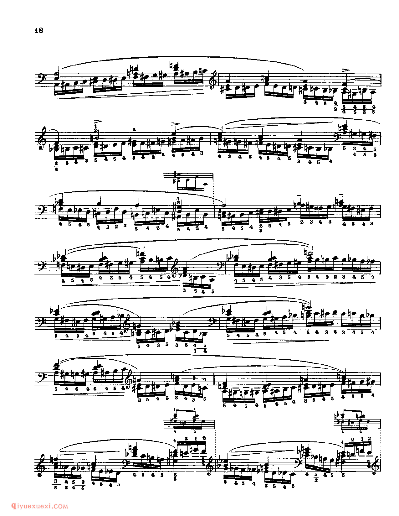 Fr.Chopin Op.10 NO.2(Erste Bearbeitung)Godowsky_Chopin_超高难度钢琴谱