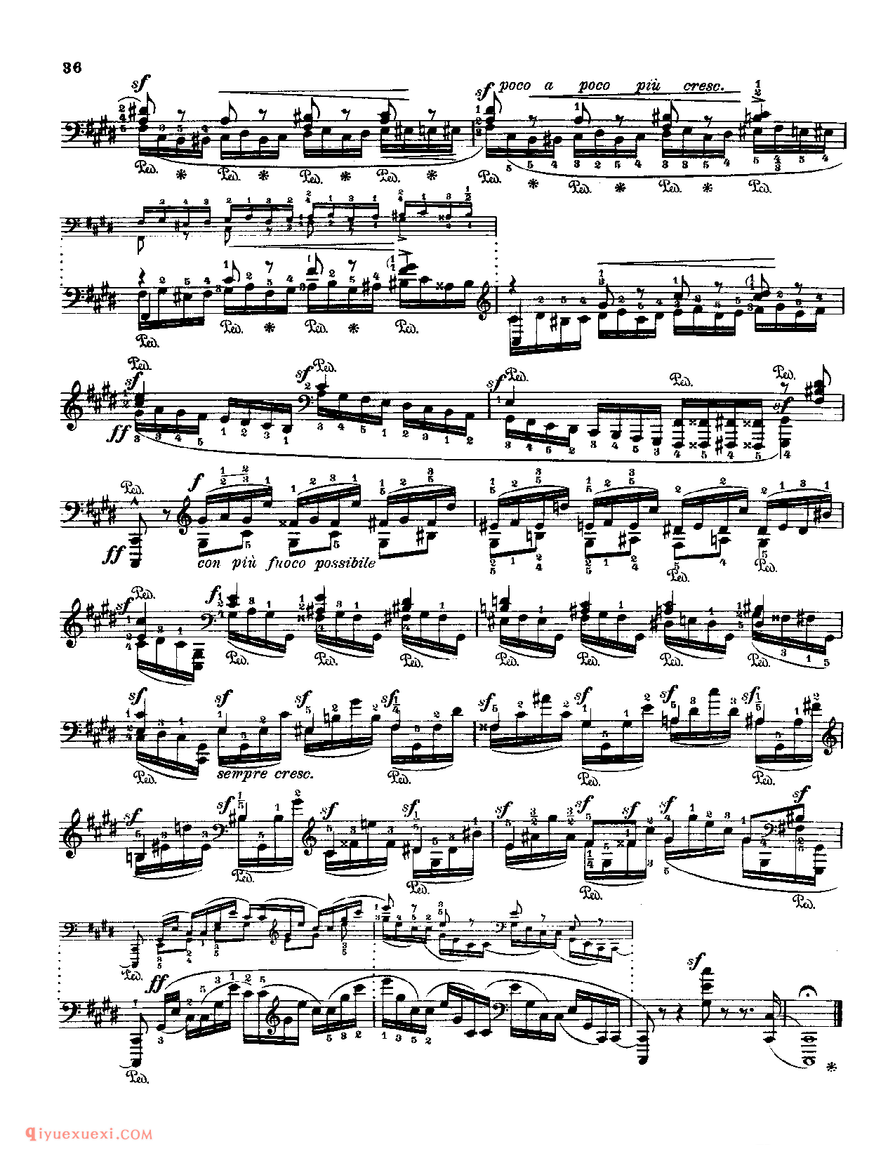 Fr.Chopin Op.10 NO.4_Godowsky_Chopin_超高难度钢琴谱