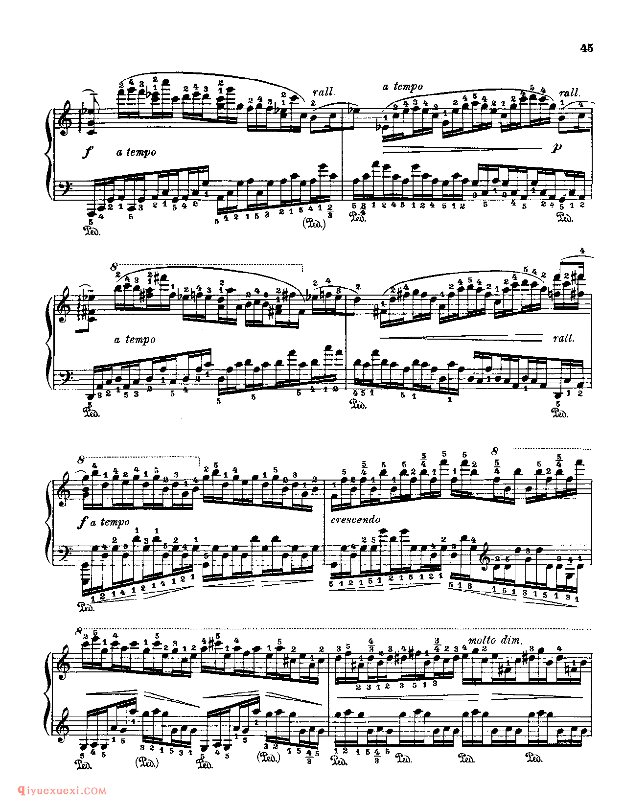 Fr.Chopin Op.10 NO.5_Godowsky_Chopin_超高难度钢琴谱