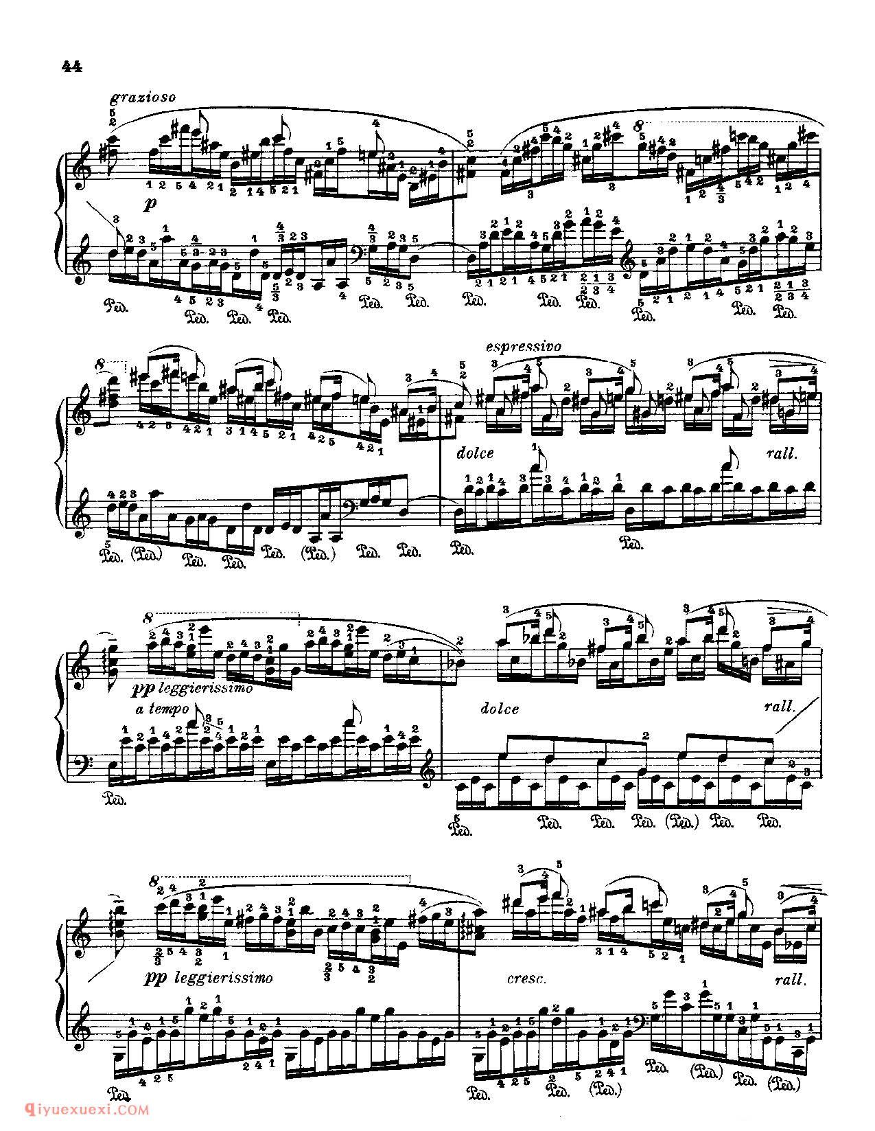 Fr.Chopin Op.10 NO.5_Godowsky_Chopin_超高难度钢琴谱