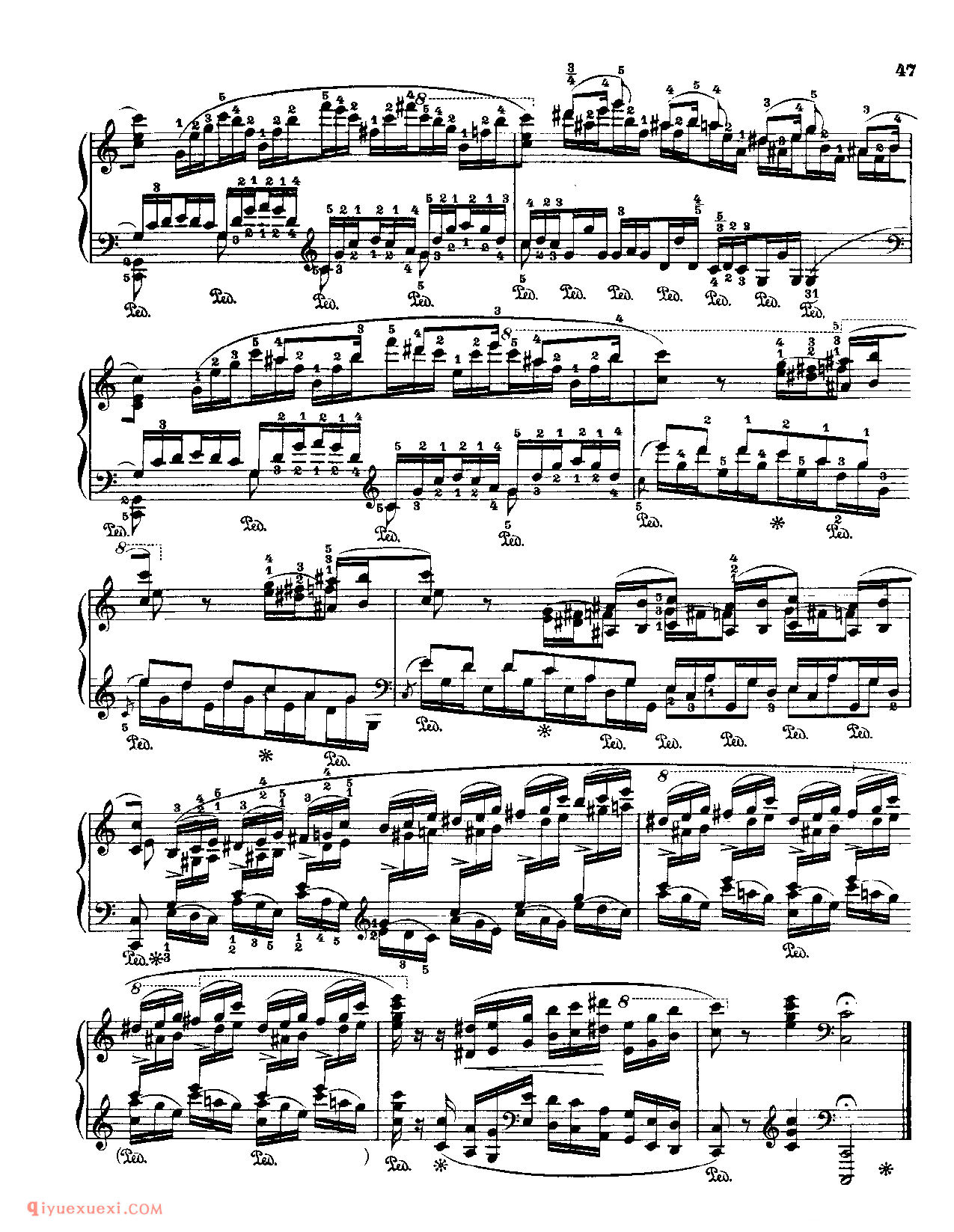 Fr.Chopin Op.10 NO.5_Godowsky_Chopin_超高难度钢琴谱