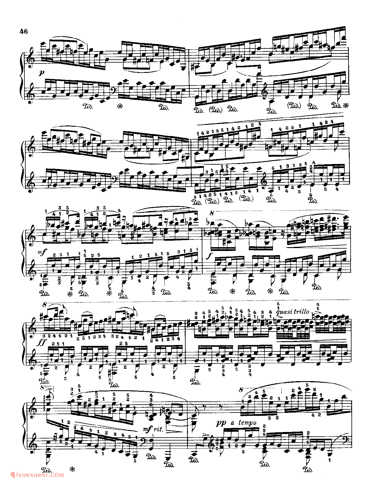 Fr.Chopin Op.10 NO.5_Godowsky_Chopin_超高难度钢琴谱