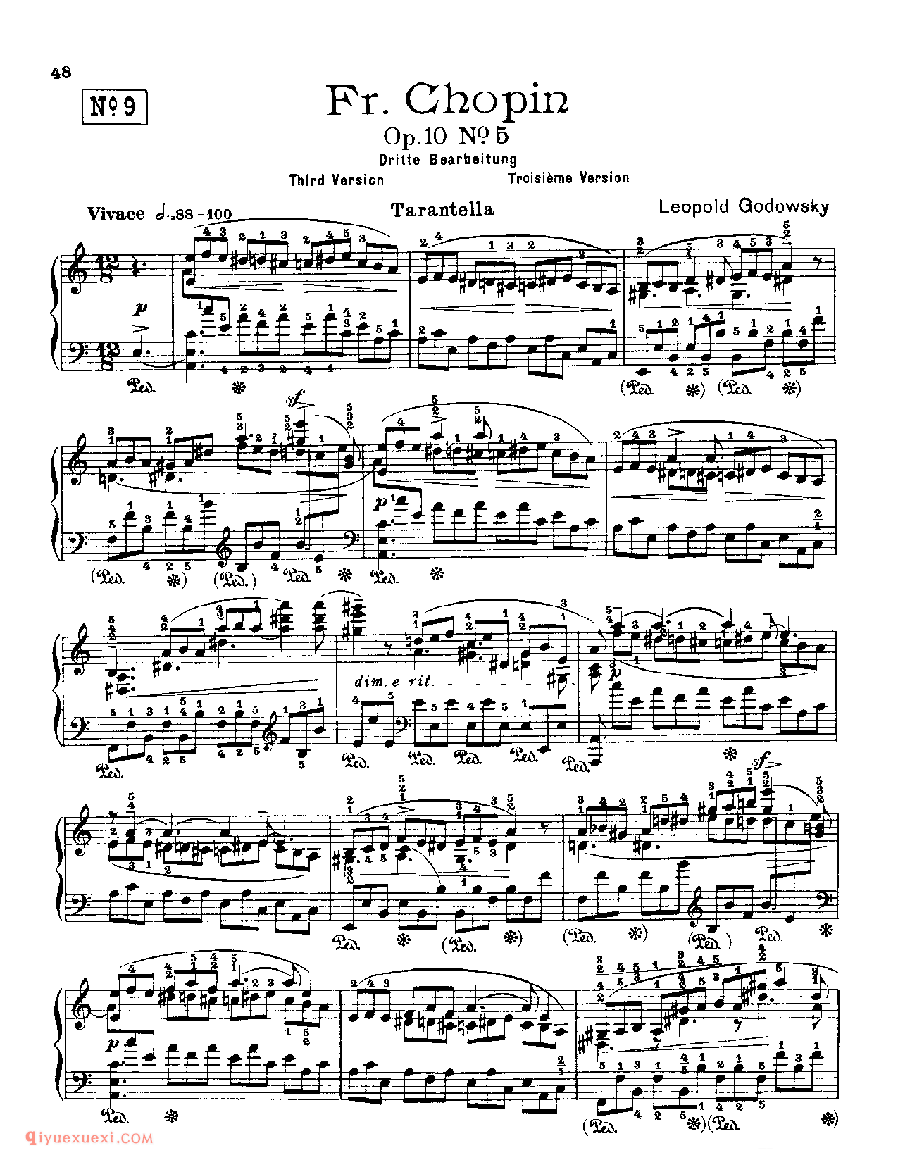 Fr.Chopin Op.10 NO.5_Godowsky_Chopin_超高难度钢琴谱