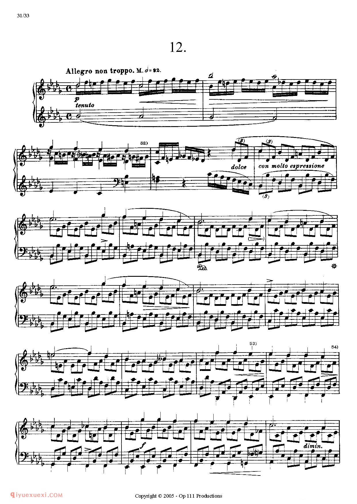 李斯特超级技巧练习曲（Liszt 12 Etudes D'execution Transcendante）初版超技_超高难度钢琴谱