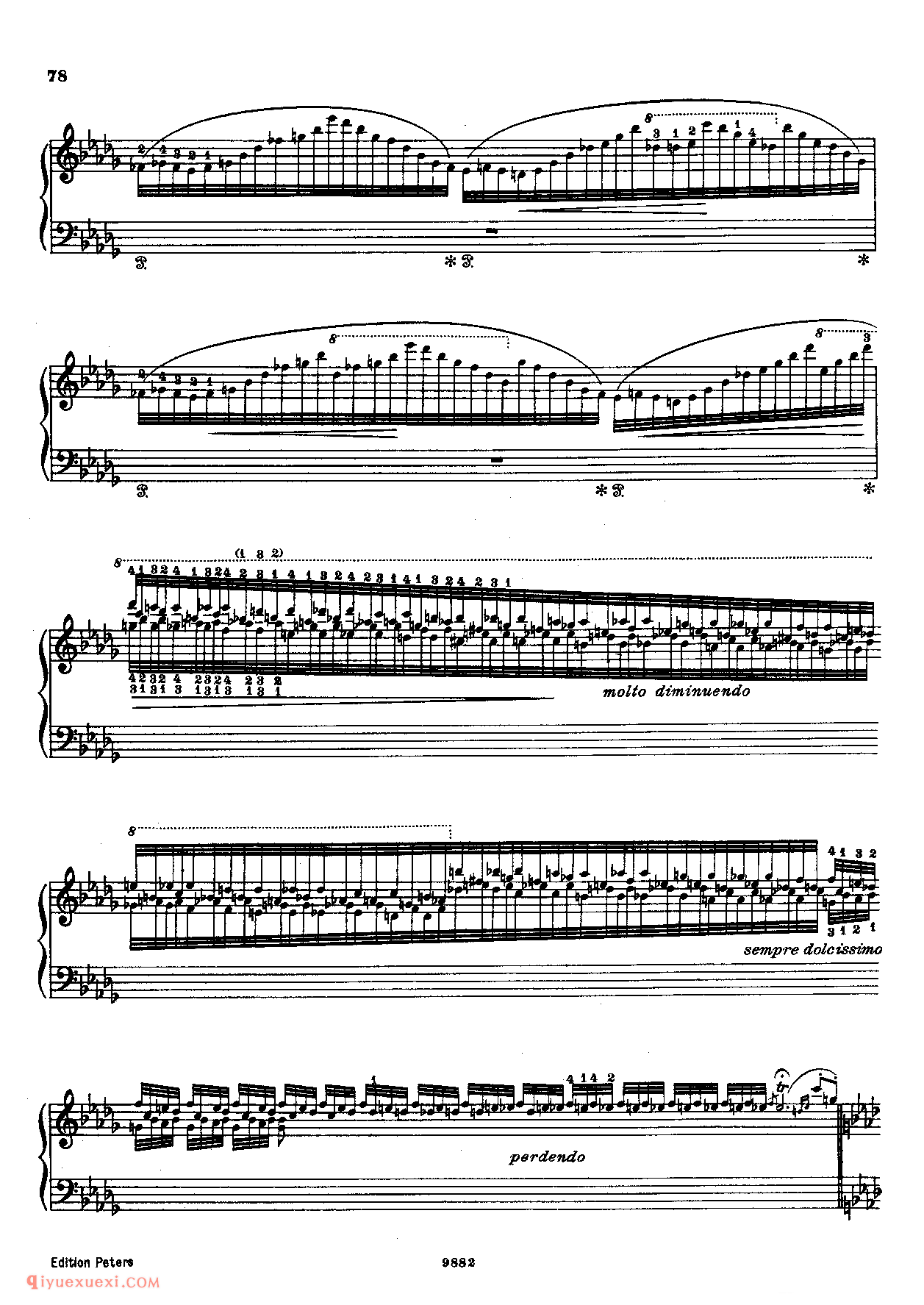 李斯特超级技巧练习曲-超技指法版-Transcendental Etudes