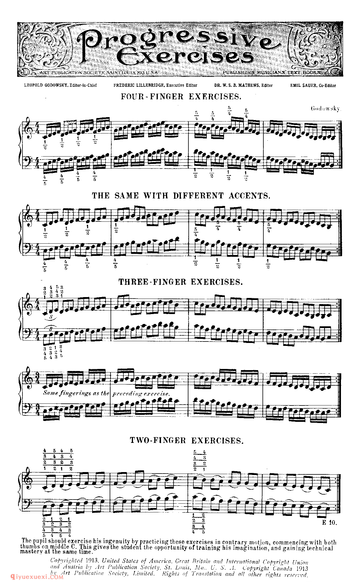 Progressive Exercises (Godowsky, Leopold) _超高难度钢琴谱