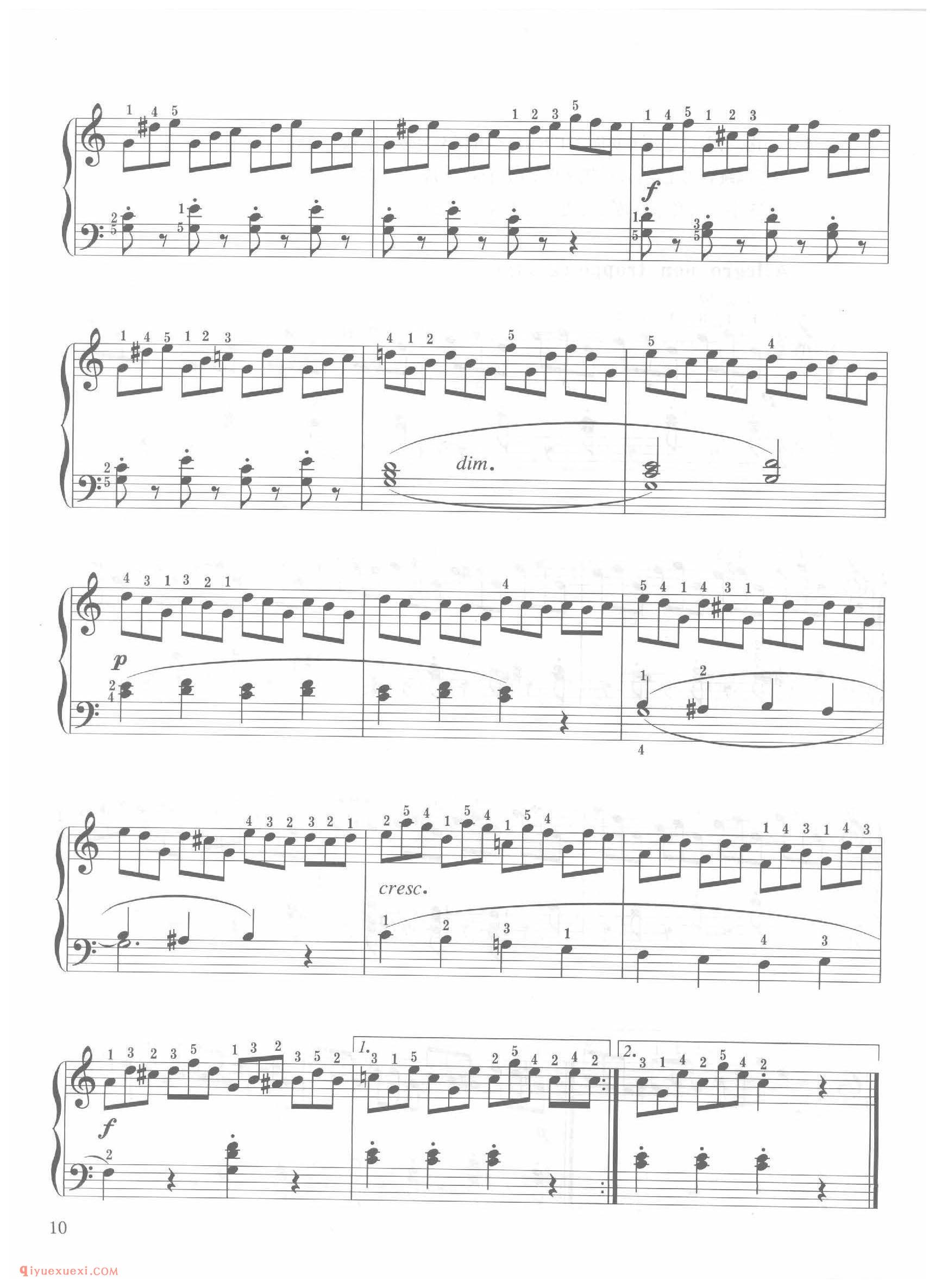 第3条 C大调不过分的快板（Allegro non troppo）车尔尼钢琴作品849_常桦讲解 注释