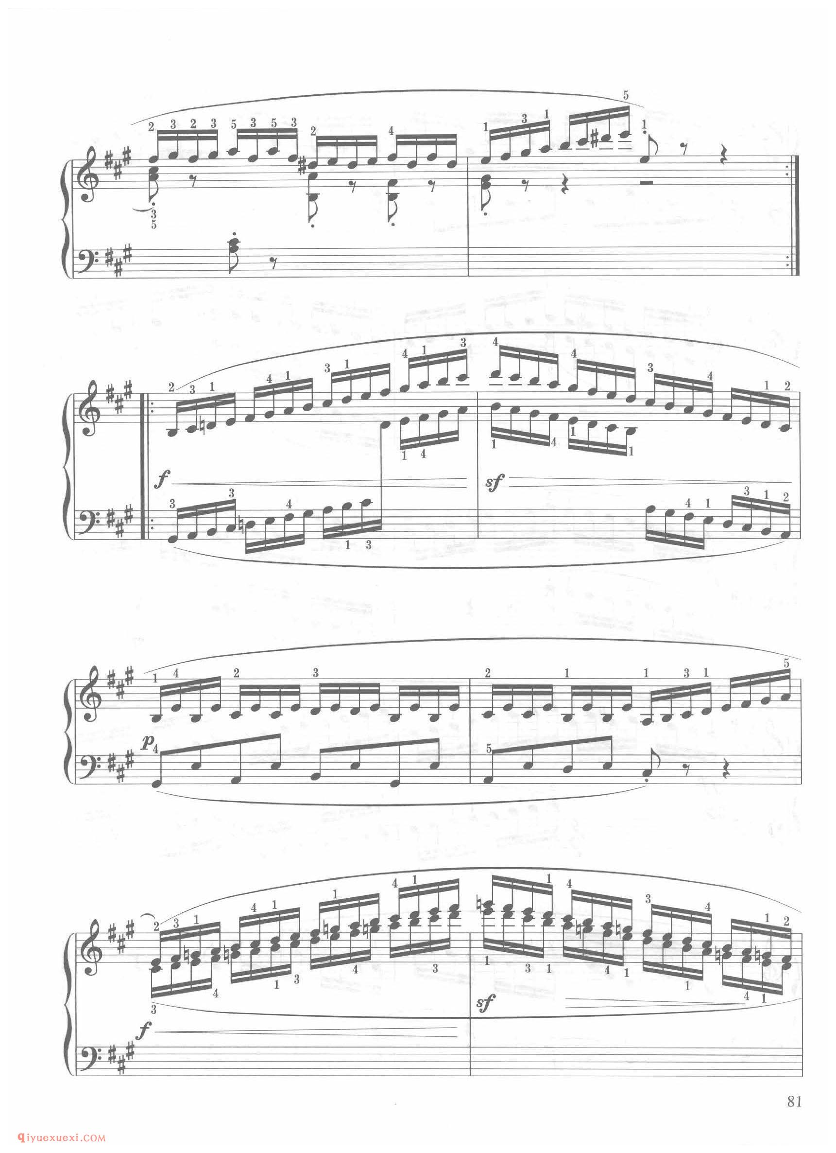 第23条A大调舒适的快板（Allegro comodo)车尔尼钢琴作品849_常桦讲解 注释