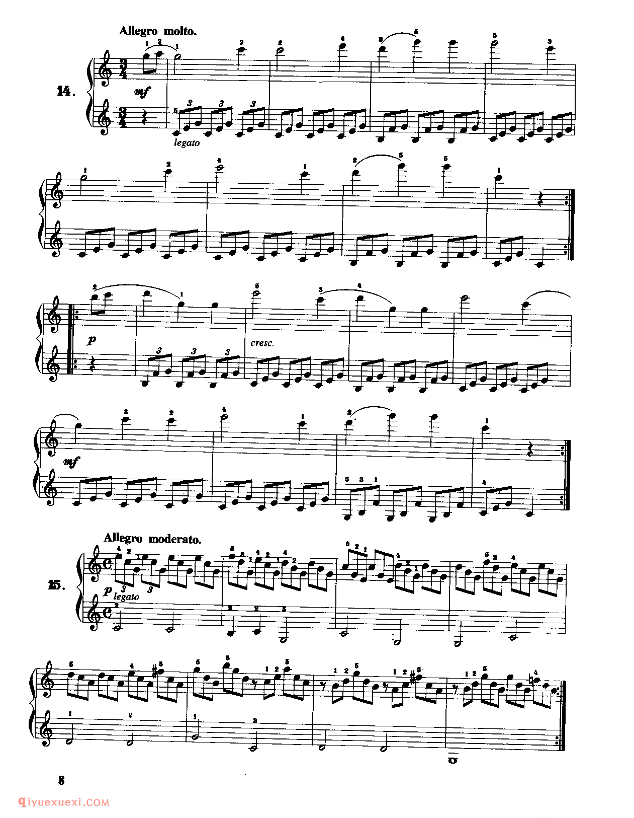 100首简易钢琴练习曲(作品139)_车尔尼钢琴练习曲集