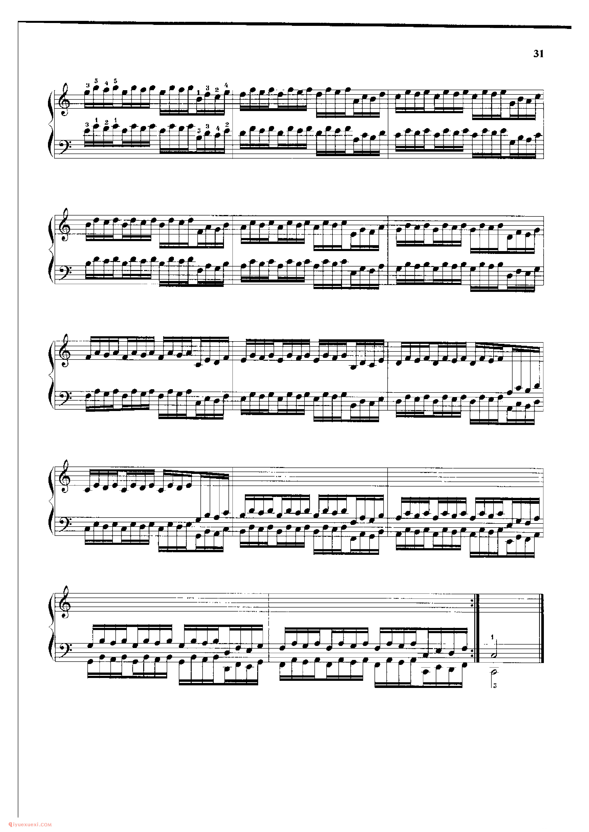 哈农钢琴练指法附十二调的和弦_汤元龙