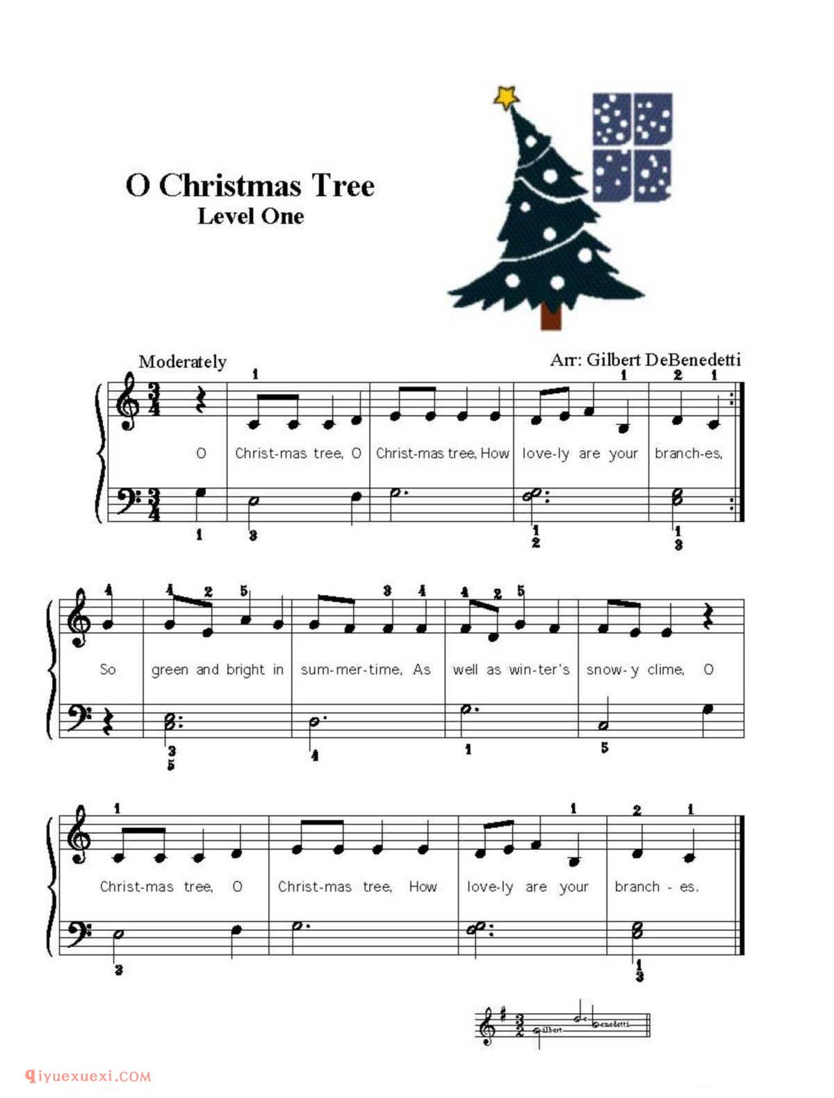 0 Christmas Tree_初级钢琴练习曲