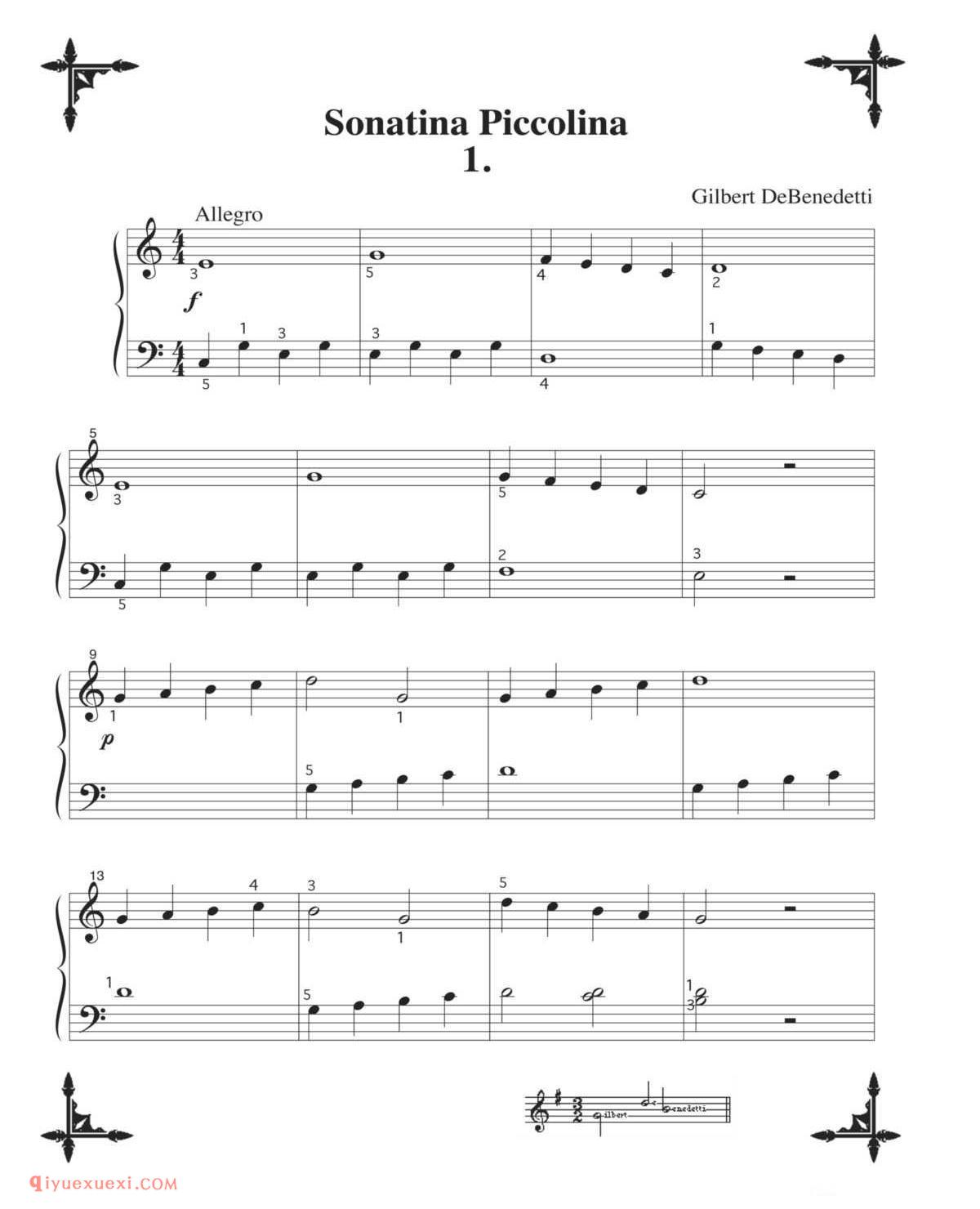 Sonatina Piccolina_初级钢琴练习曲