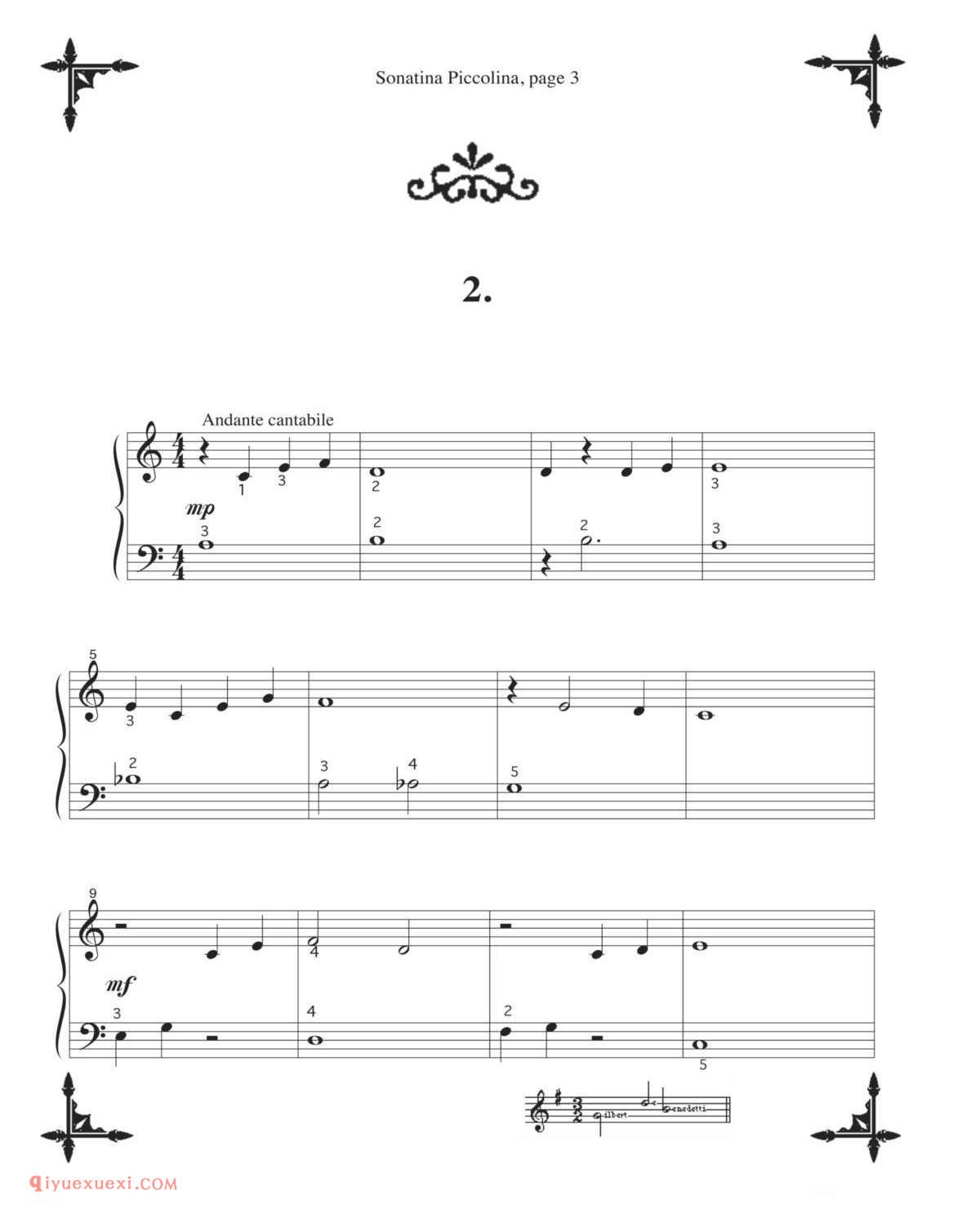 Sonatina Piccolina_初级钢琴练习曲