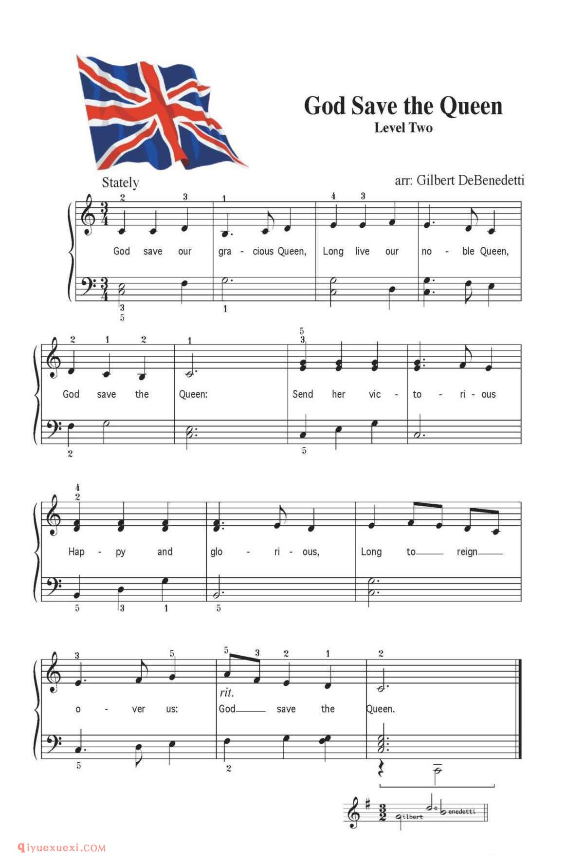 God Save the Queen_钢琴二级练习曲