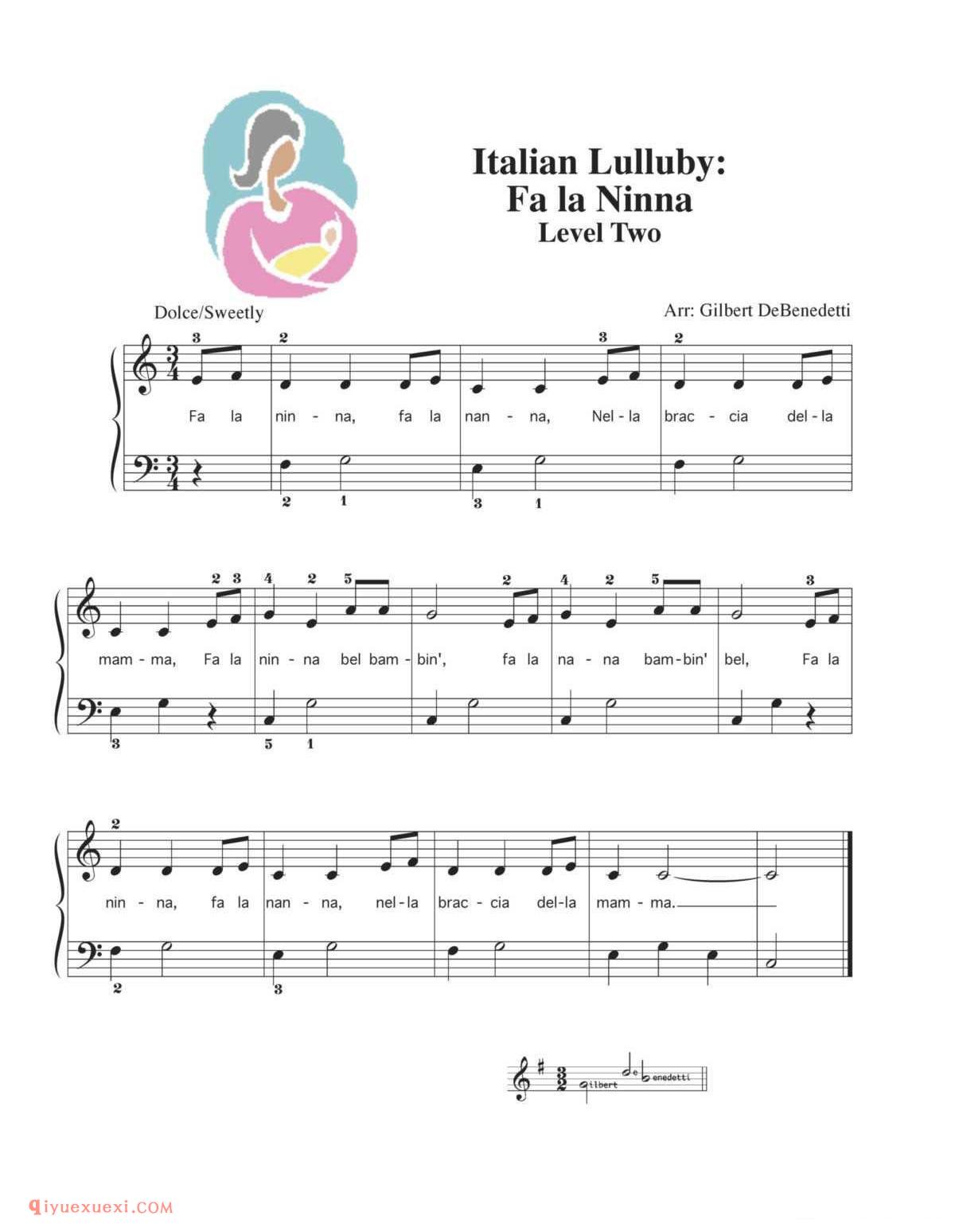 Italian Lulluby_钢琴二级练习曲