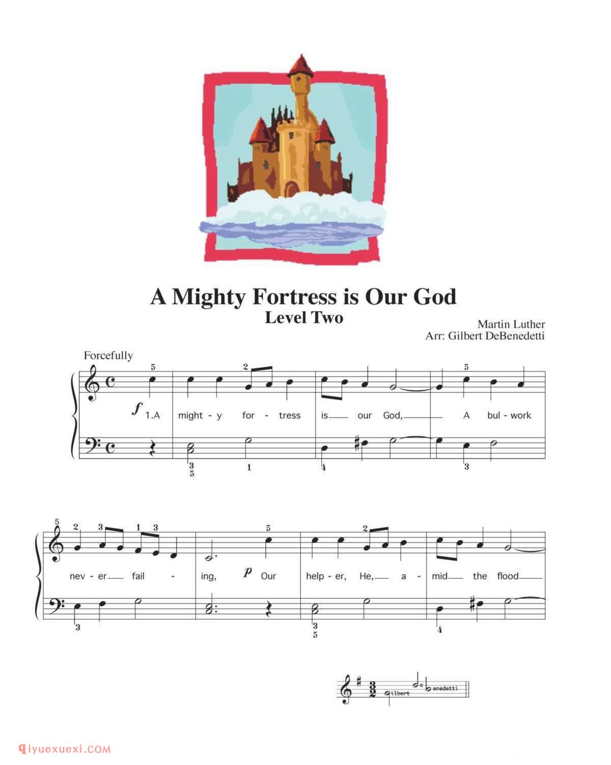 A Mighty Fortress is Our God_钢琴二级练习曲