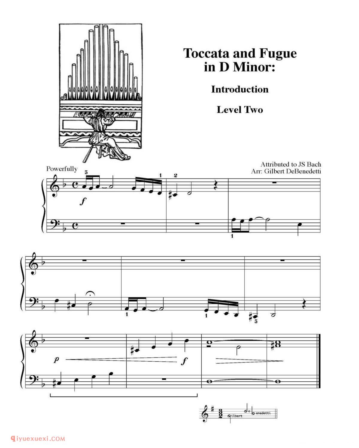 Toccata and Fugue_钢琴二级练习曲