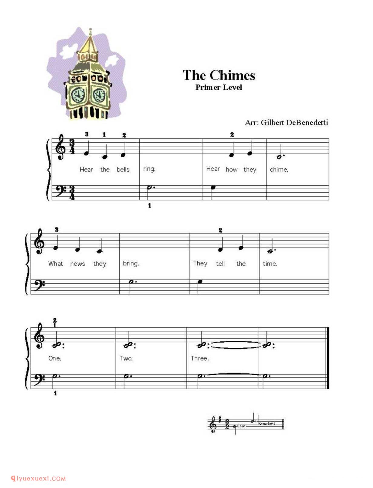 The Chimes_钢琴初级练习曲