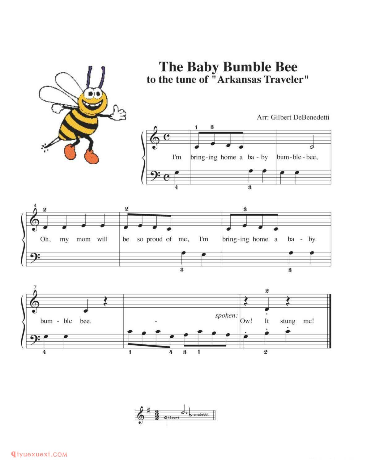 The Baby Bumble Bee_钢琴初级练习曲