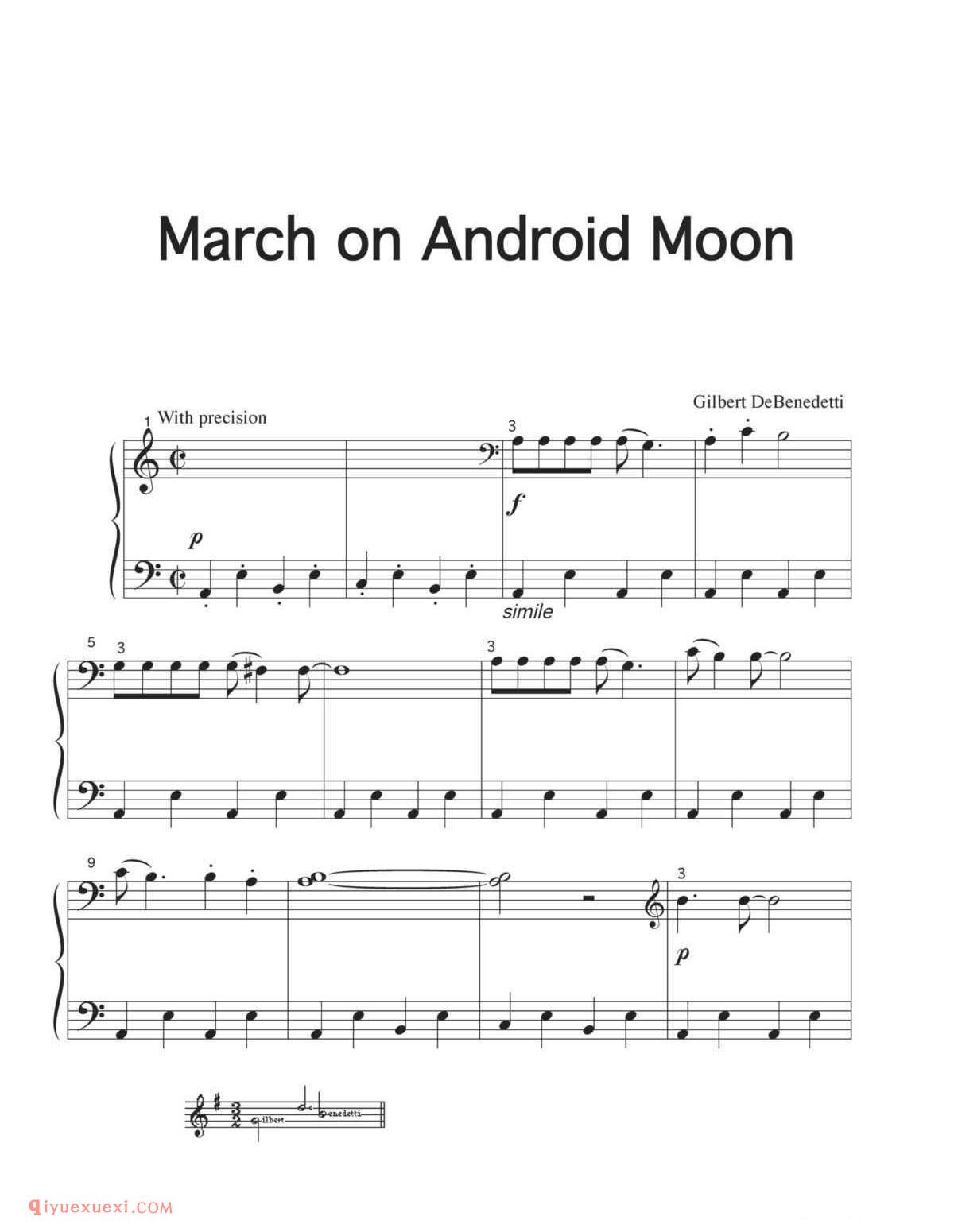 March on Android Moon_钢琴四级练习曲