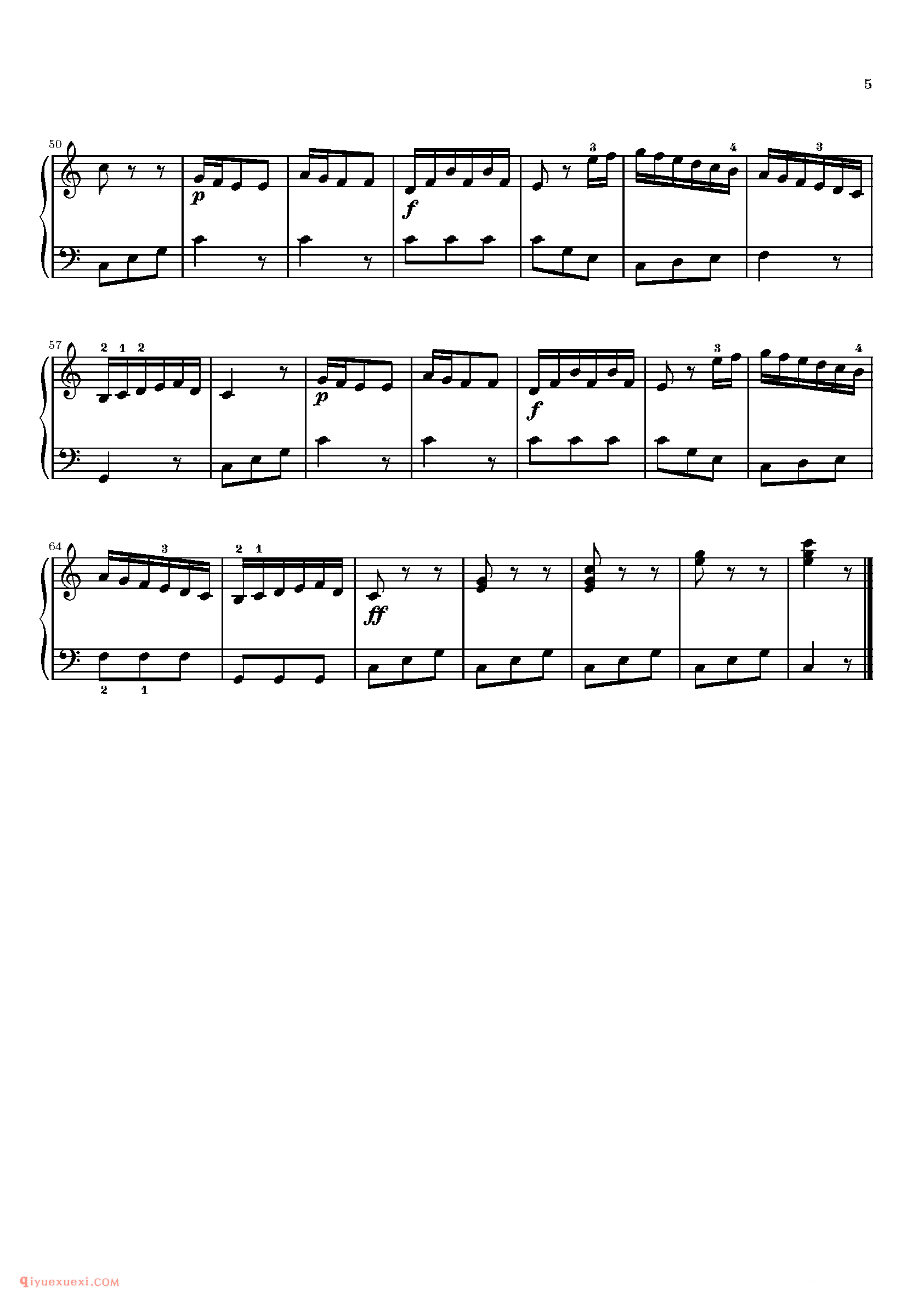 Sonatina 1_钢琴中级练习曲