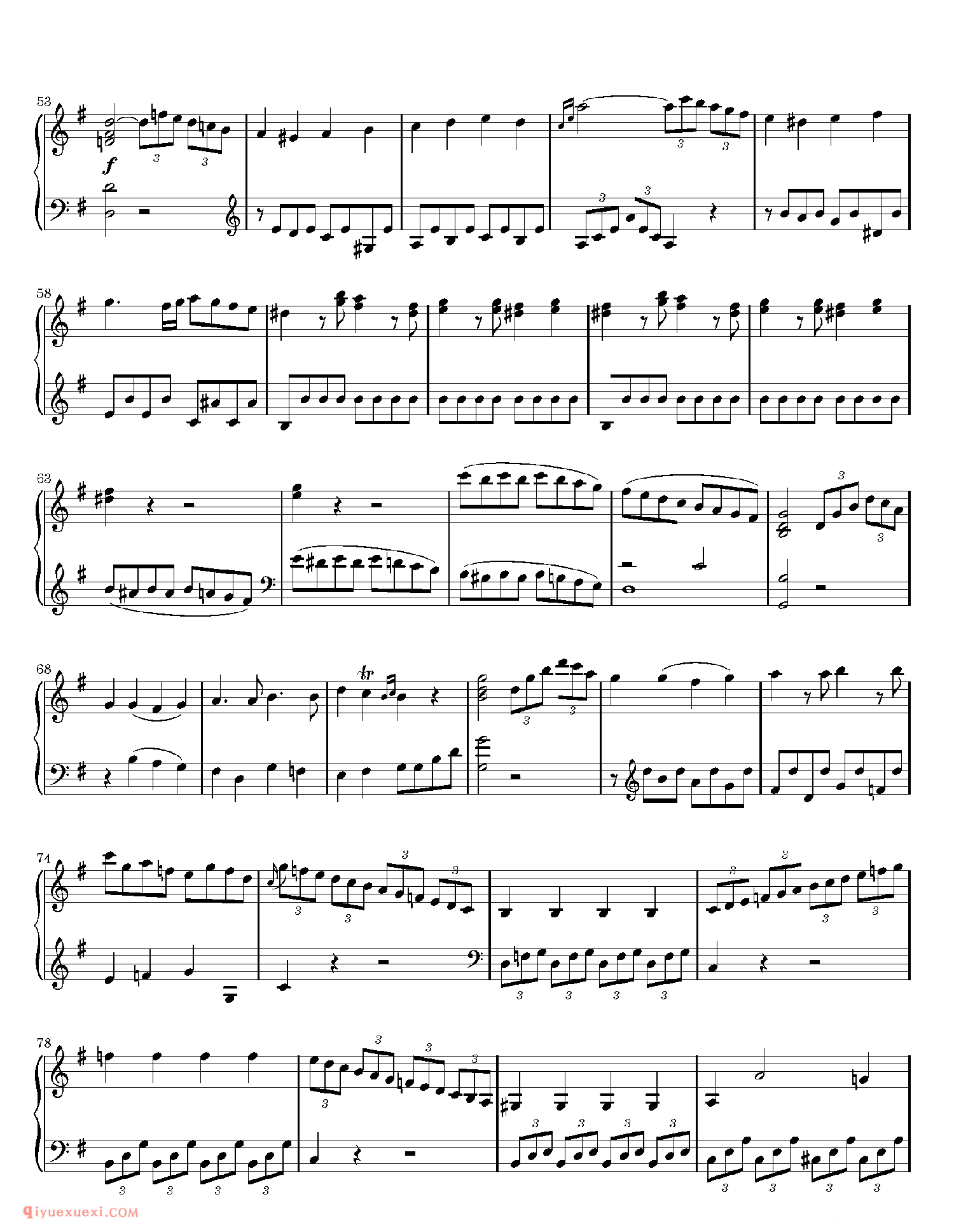 Sonate Opus 49 No.2 - Part 1_钢琴中级练习曲