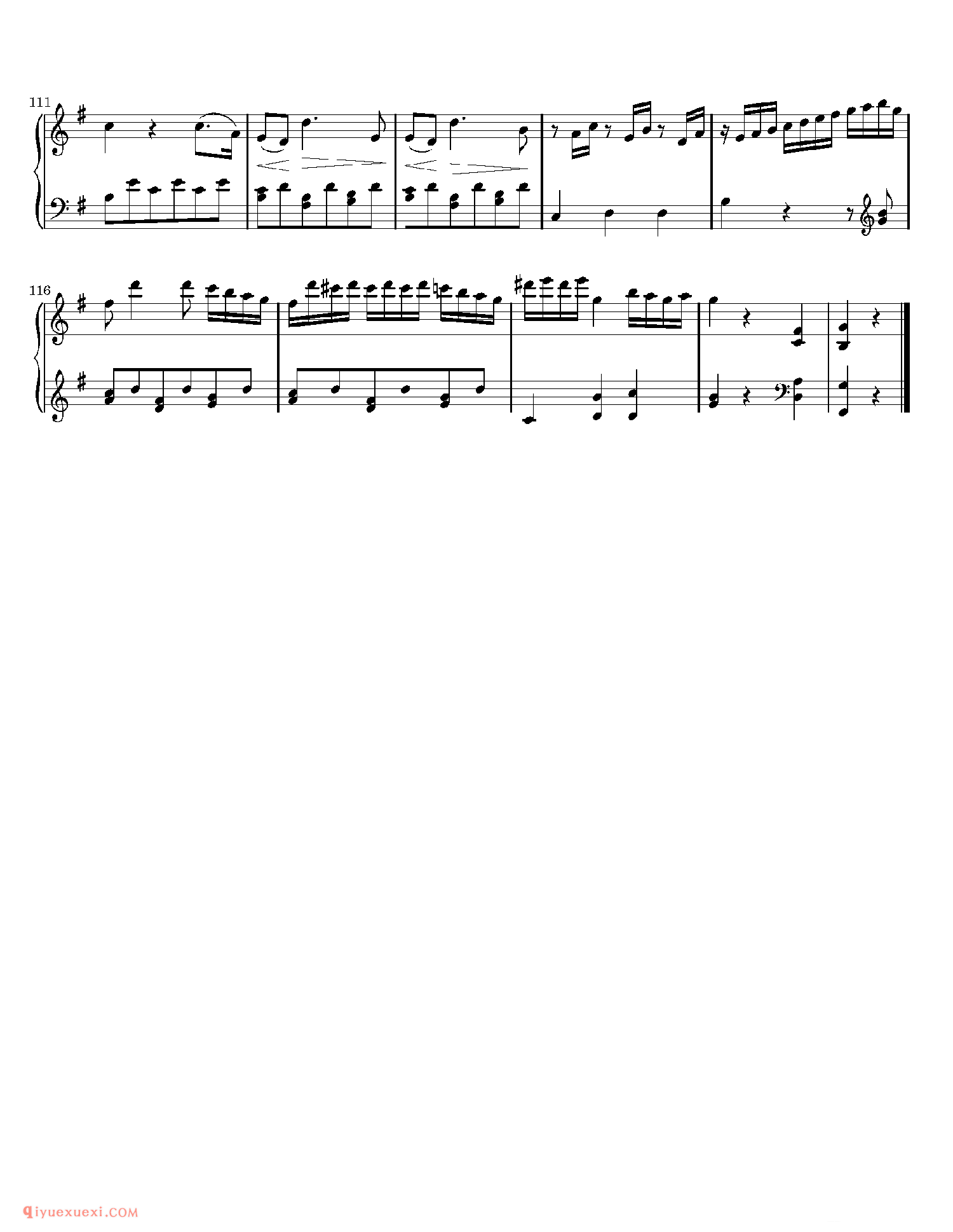 Sonate Opus 49 No.2 - Part 2_钢琴中级练习曲