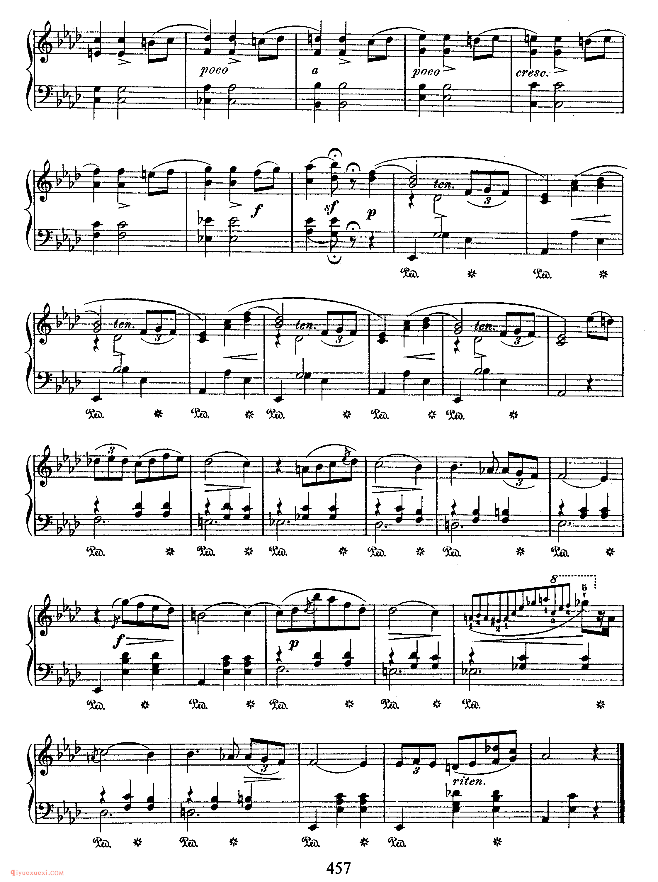 2 Waltzes, Op 69 降A大调/b小调_肖邦圆舞曲钢琴谱