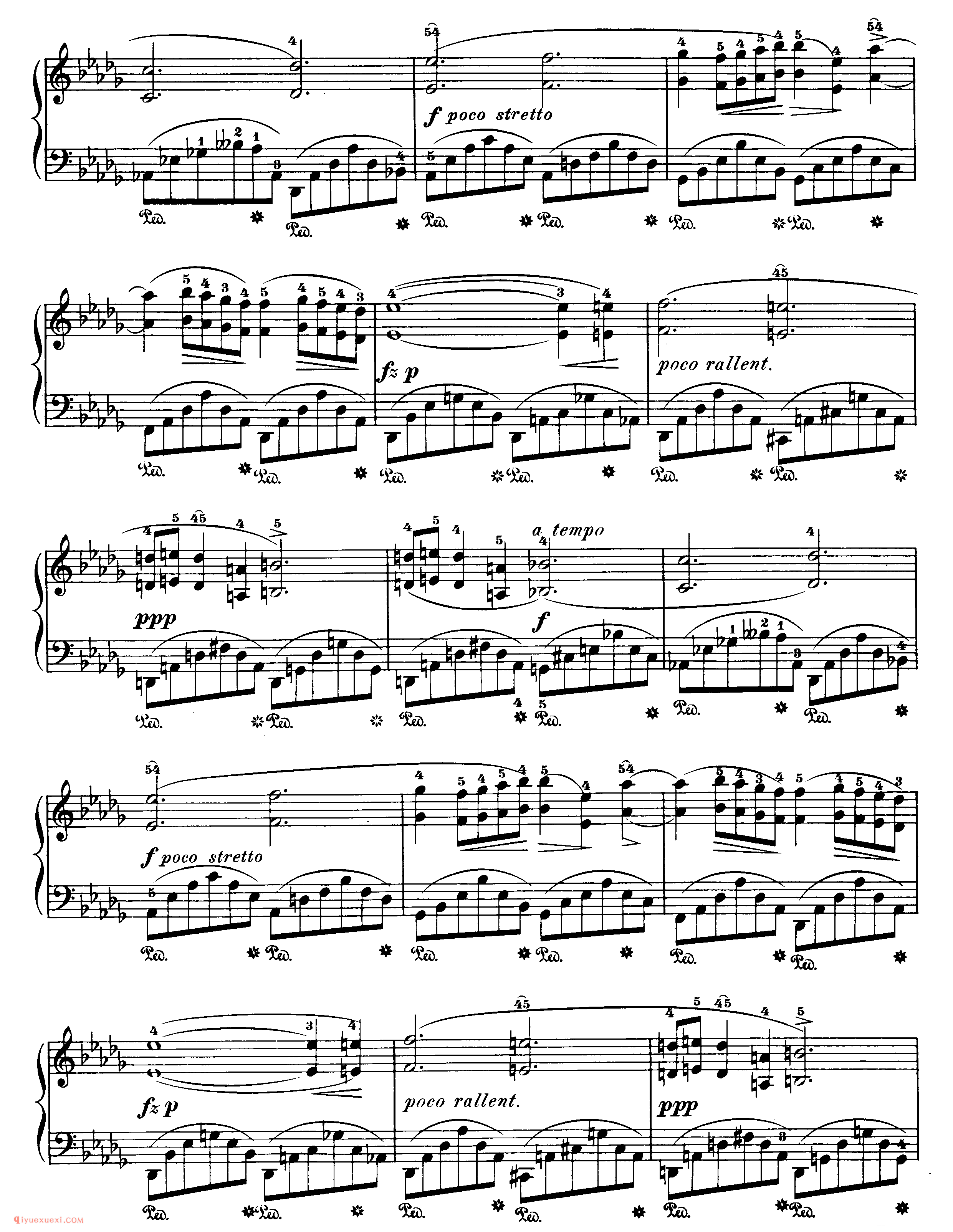 nocturne op.9,no.1_降b小调_夜曲_肖邦钢琴谱