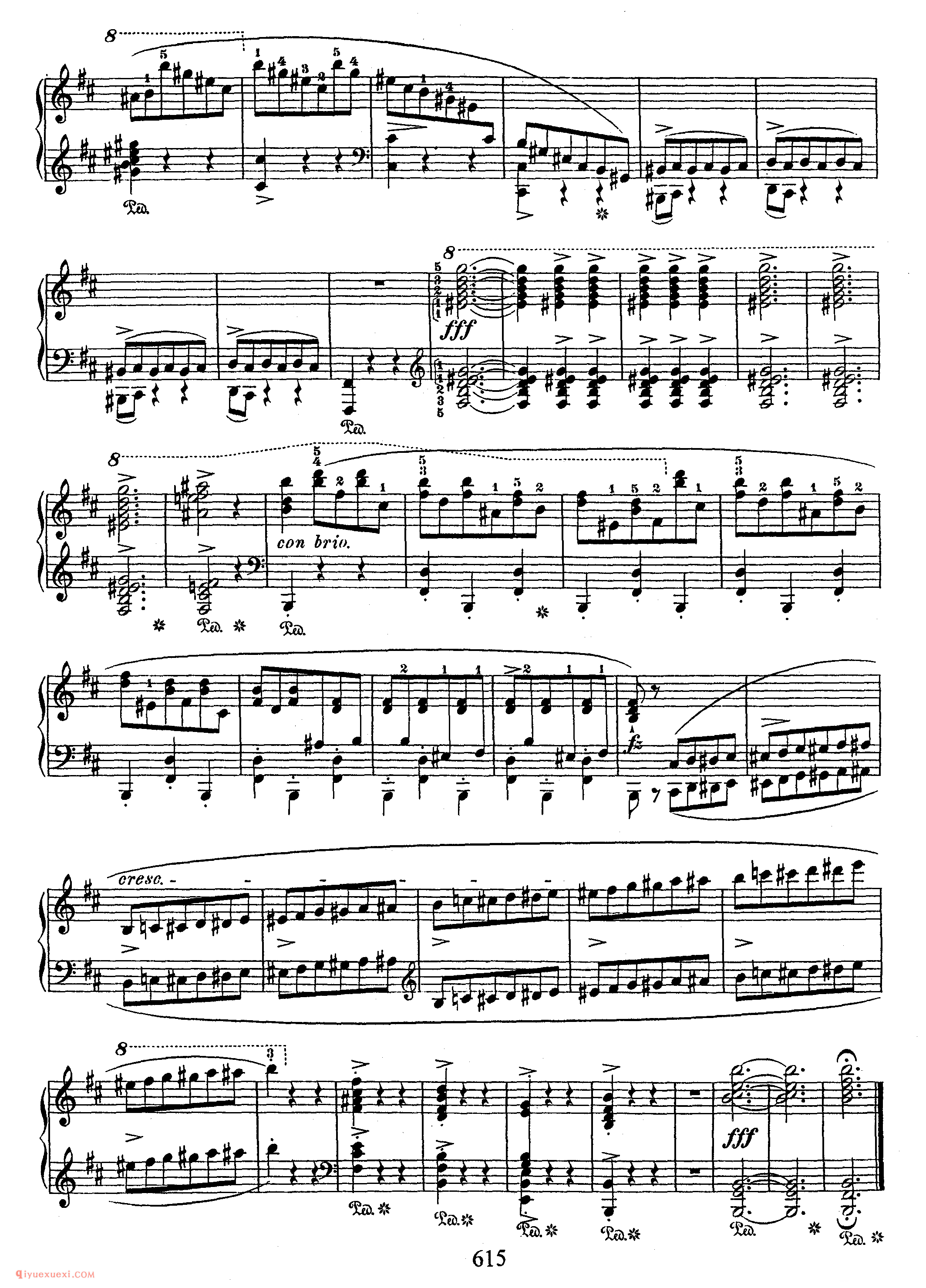 Scherzo No 1 in b, Op 20 NoRestriction_第一首b小调作品20_谐谑曲_肖邦钢琴谱