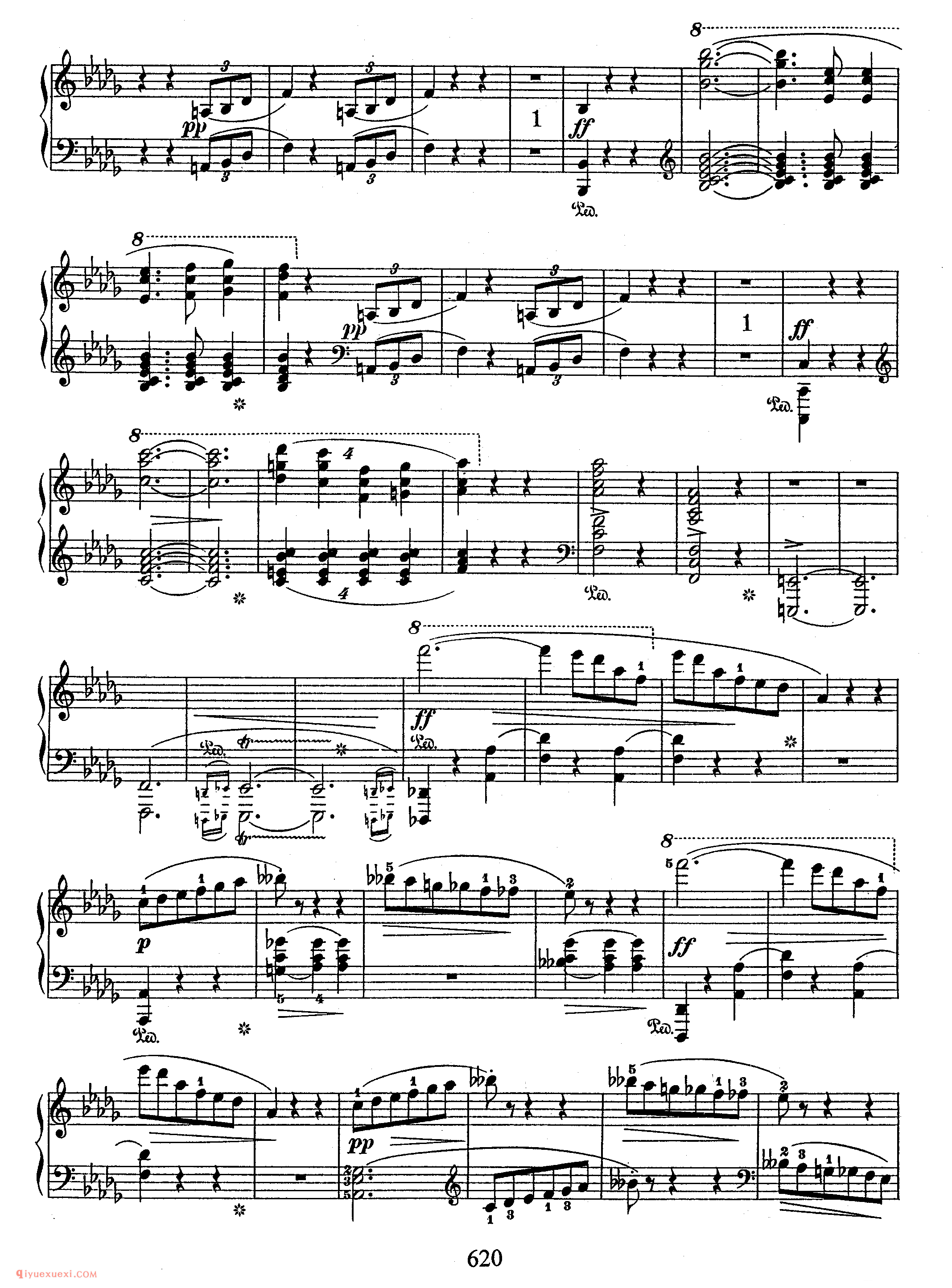 Scherzo No 2 in bb, Op 31_　第二首降b小调作品31_谐谑曲_肖邦钢琴谱