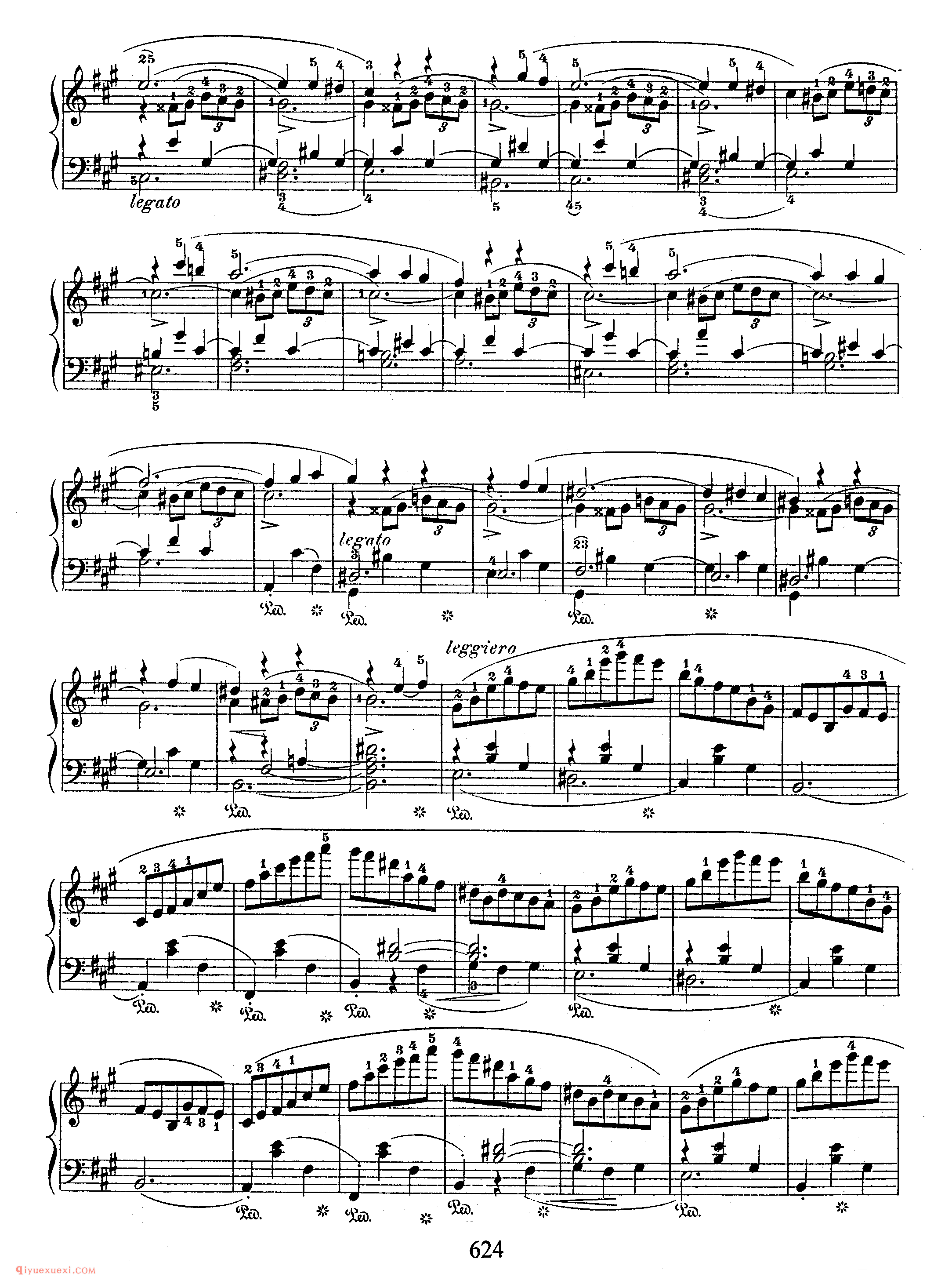 Scherzo No 2 in bb, Op 31_　第二首降b小调作品31_谐谑曲_肖邦钢琴谱