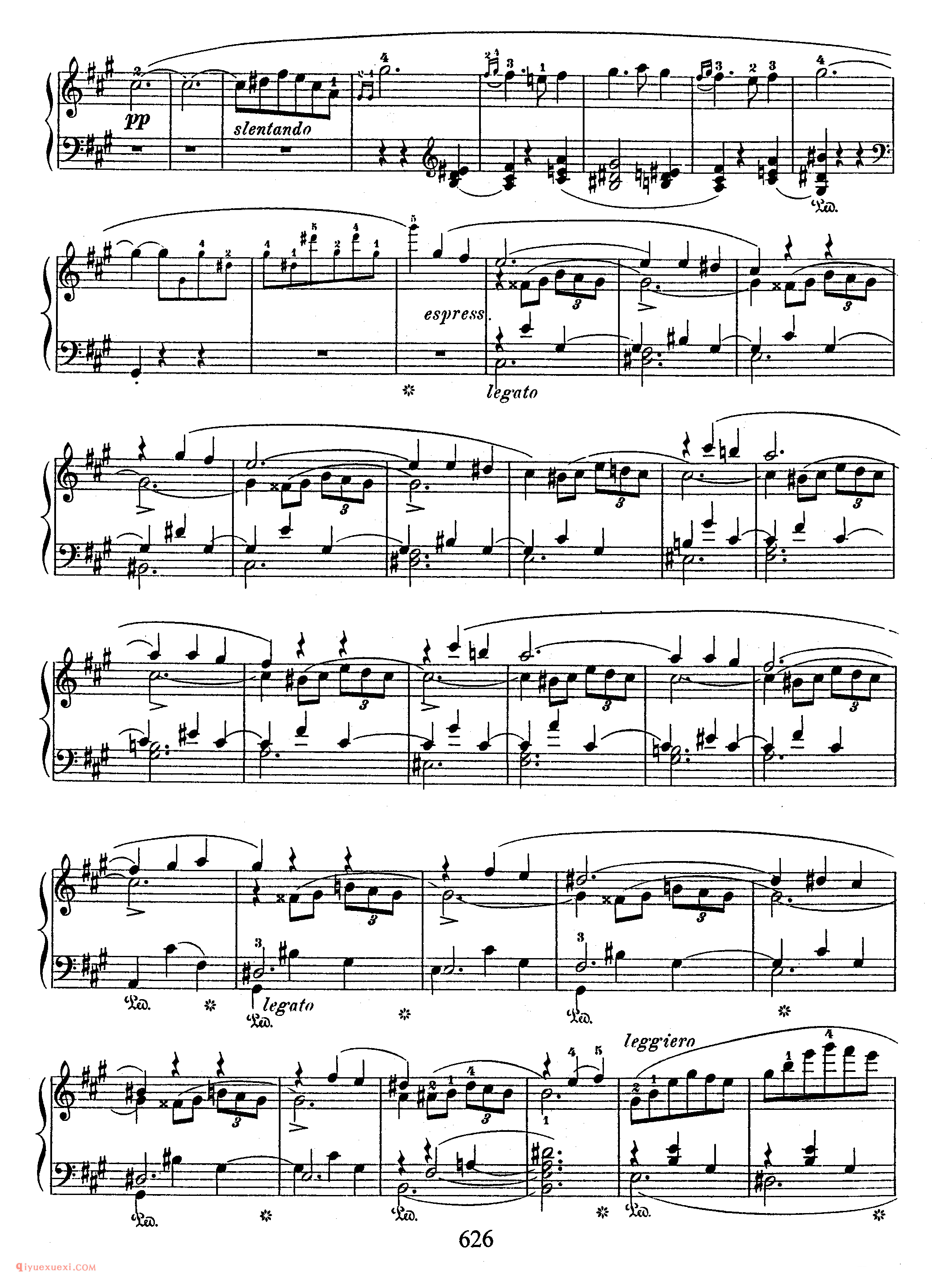 Scherzo No 2 in bb, Op 31_　第二首降b小调作品31_谐谑曲_肖邦钢琴谱