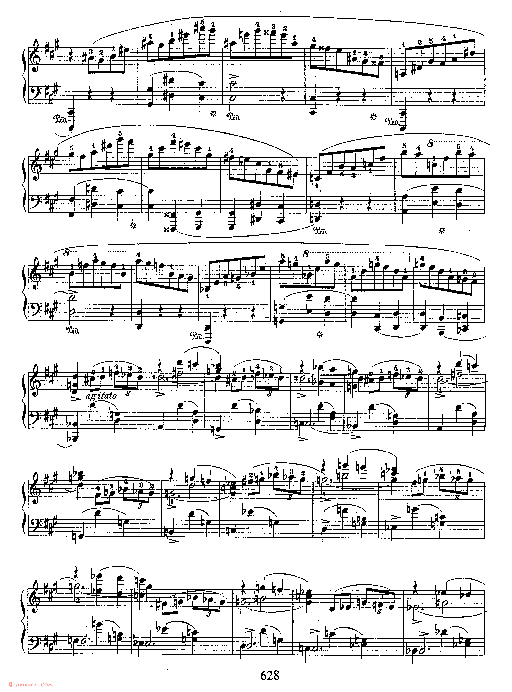 Scherzo No 2 in bb, Op 31_　第二首降b小调作品31_谐谑曲_肖邦钢琴谱