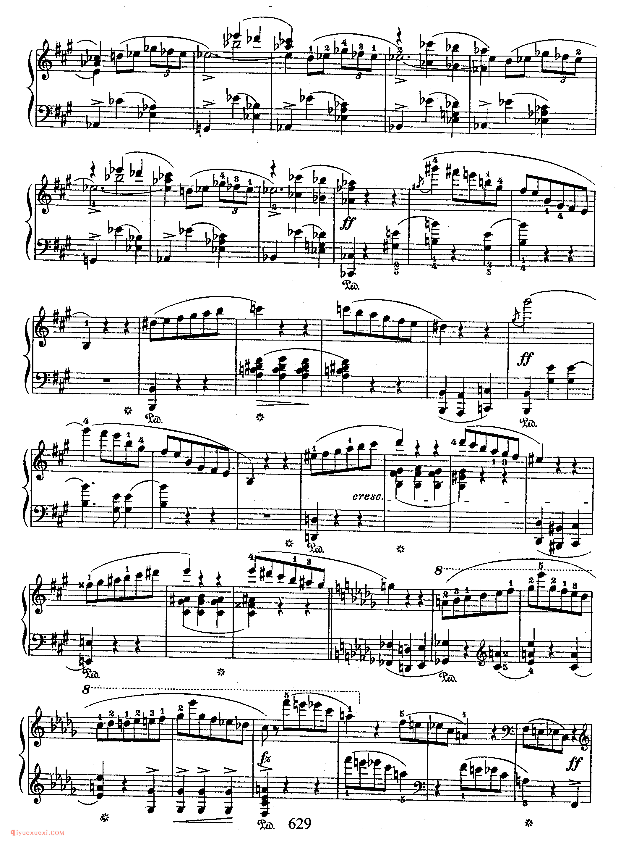 Scherzo No 2 in bb, Op 31_　第二首降b小调作品31_谐谑曲_肖邦钢琴谱