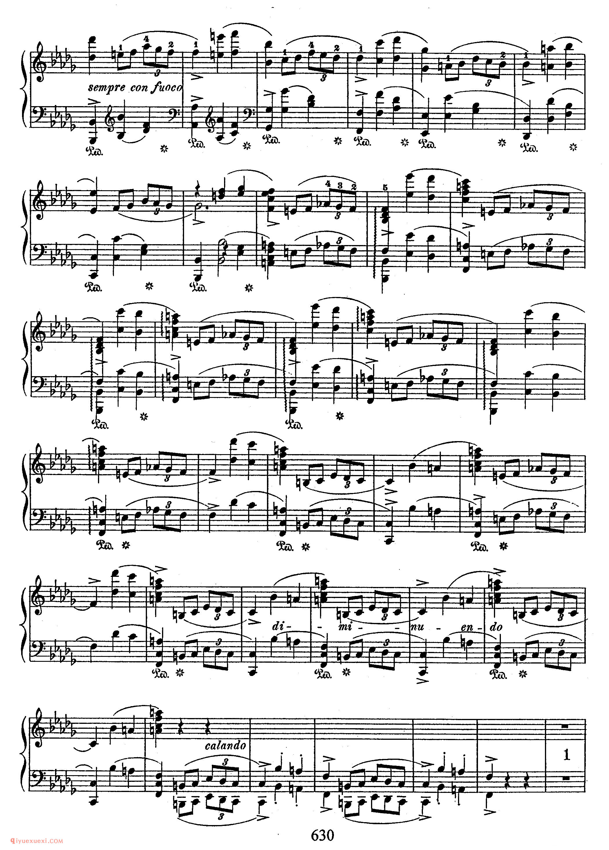 Scherzo No 2 in bb, Op 31_　第二首降b小调作品31_谐谑曲_肖邦钢琴谱