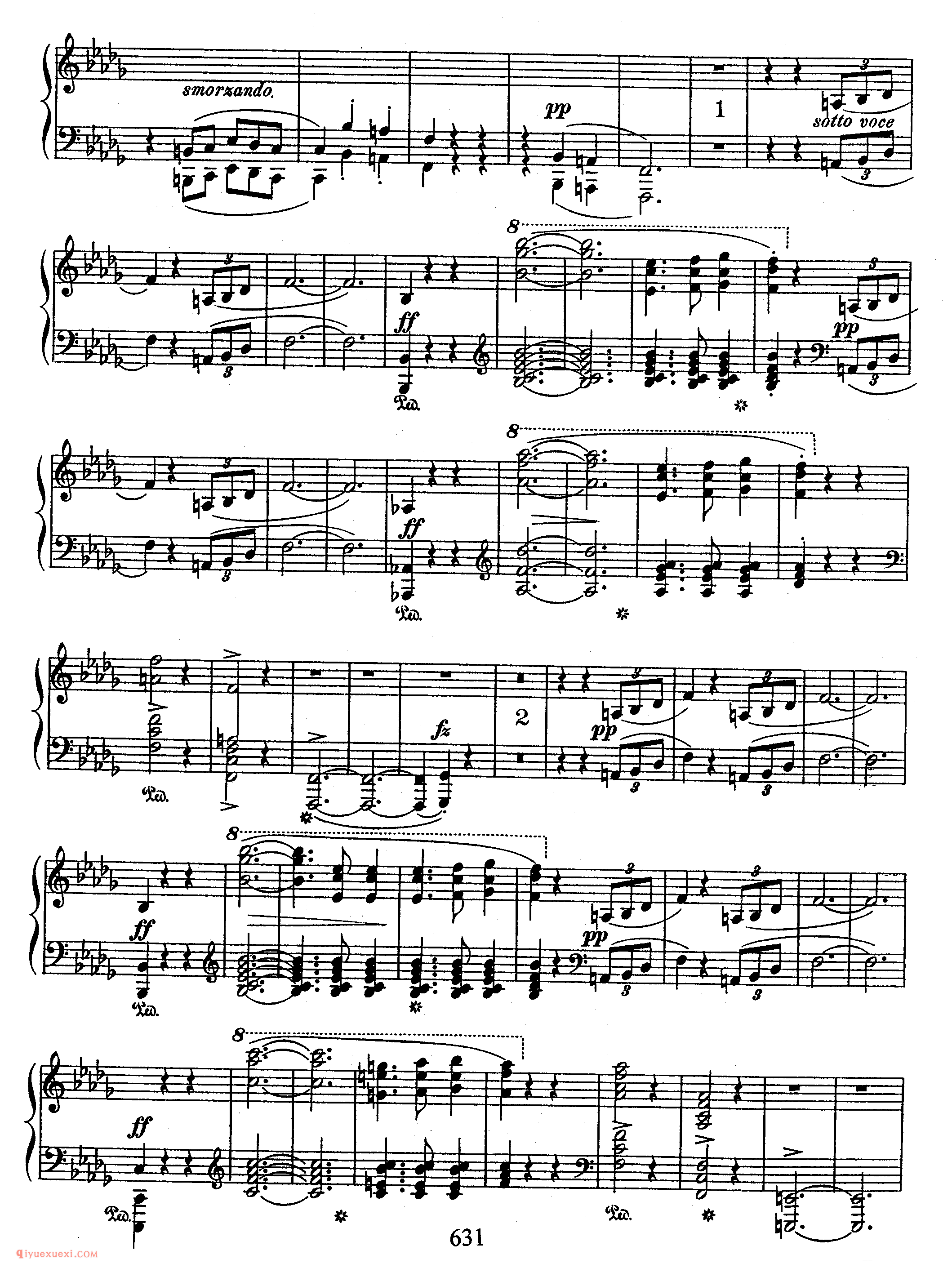 Scherzo No 2 in bb, Op 31_　第二首降b小调作品31_谐谑曲_肖邦钢琴谱